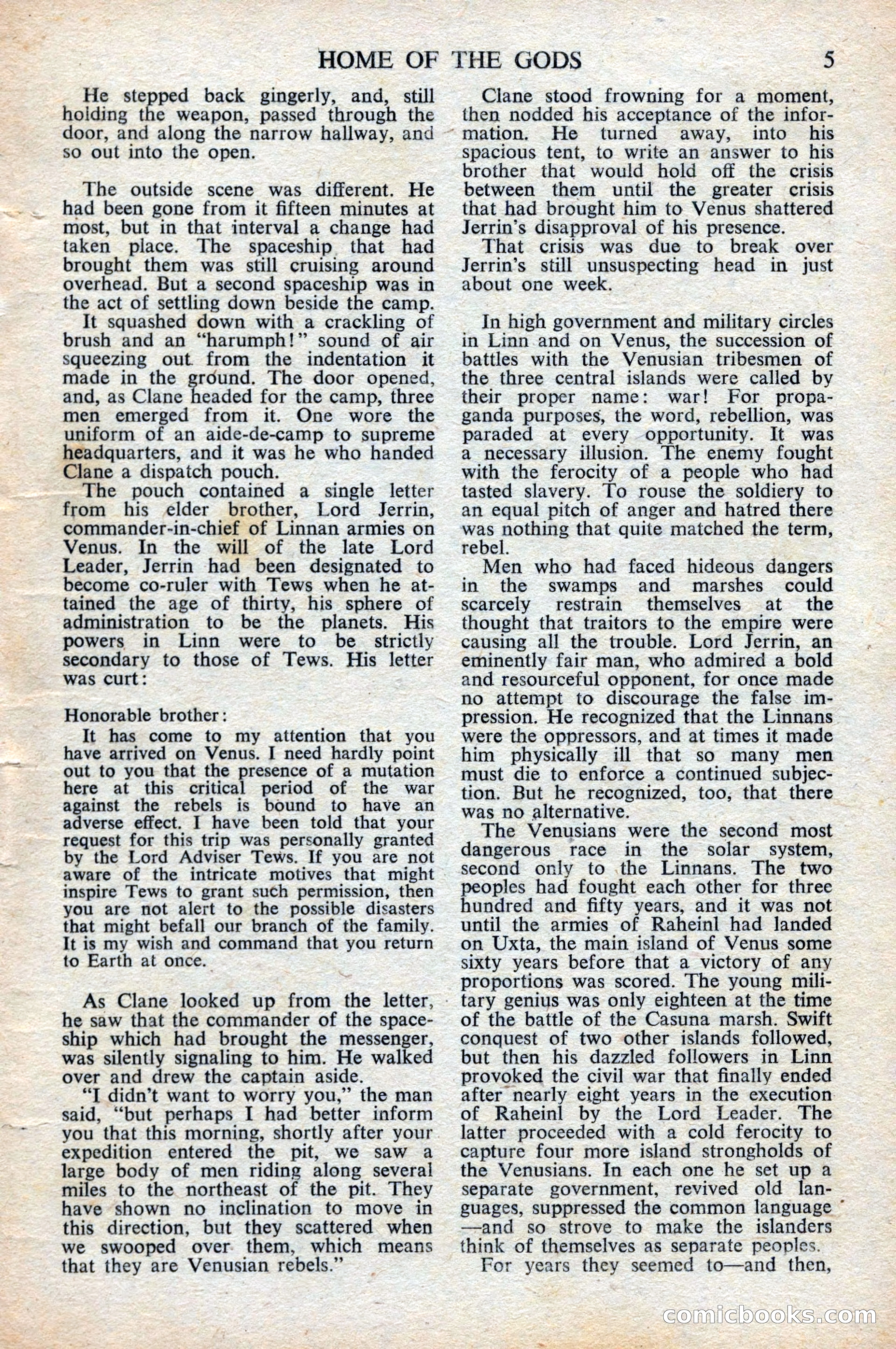 Astounding Science Fiction, British Edition, October 1947 — page 7 of 68