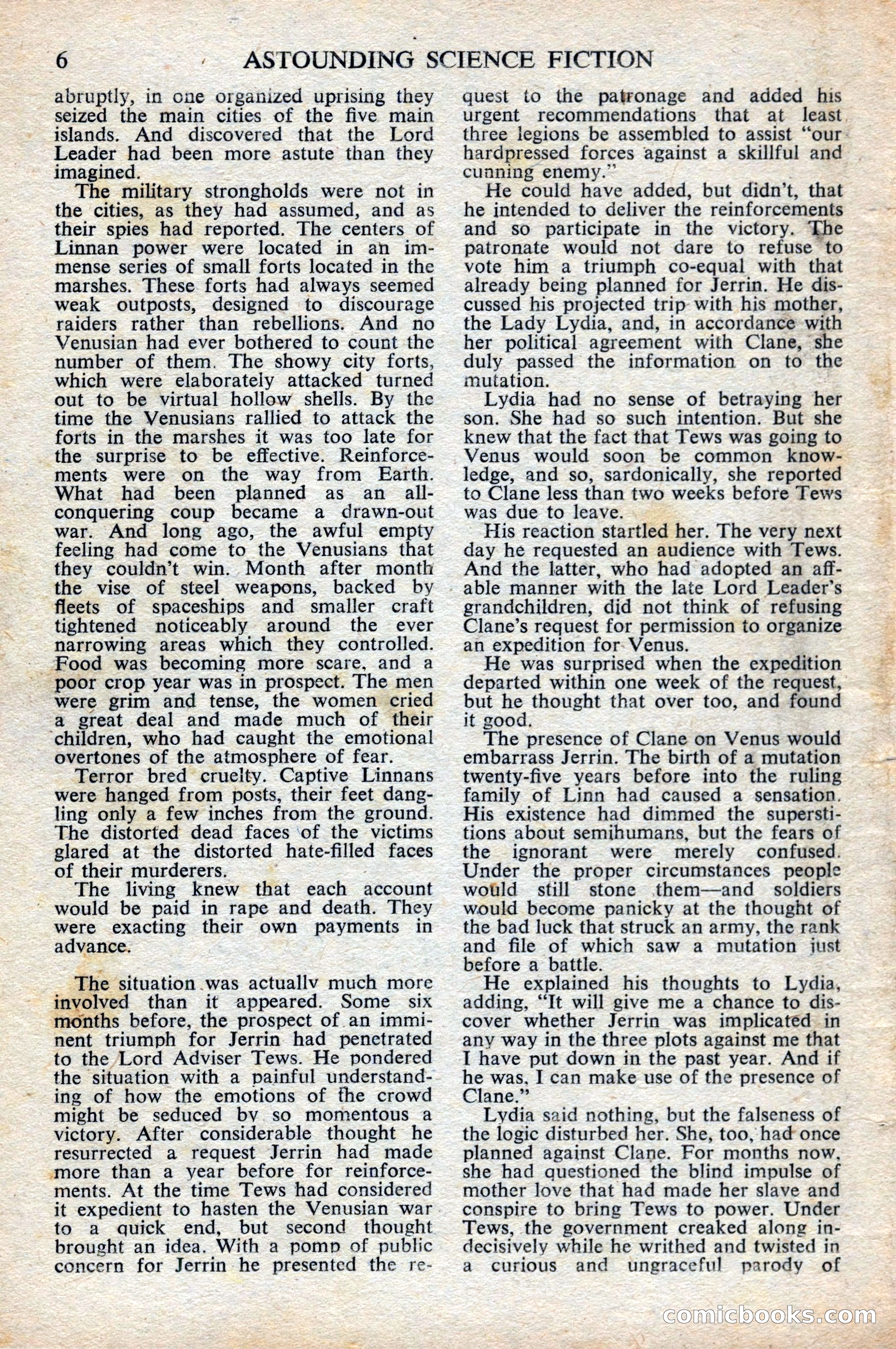 Astounding Science Fiction, British Edition, October 1947 — page 8 of 68