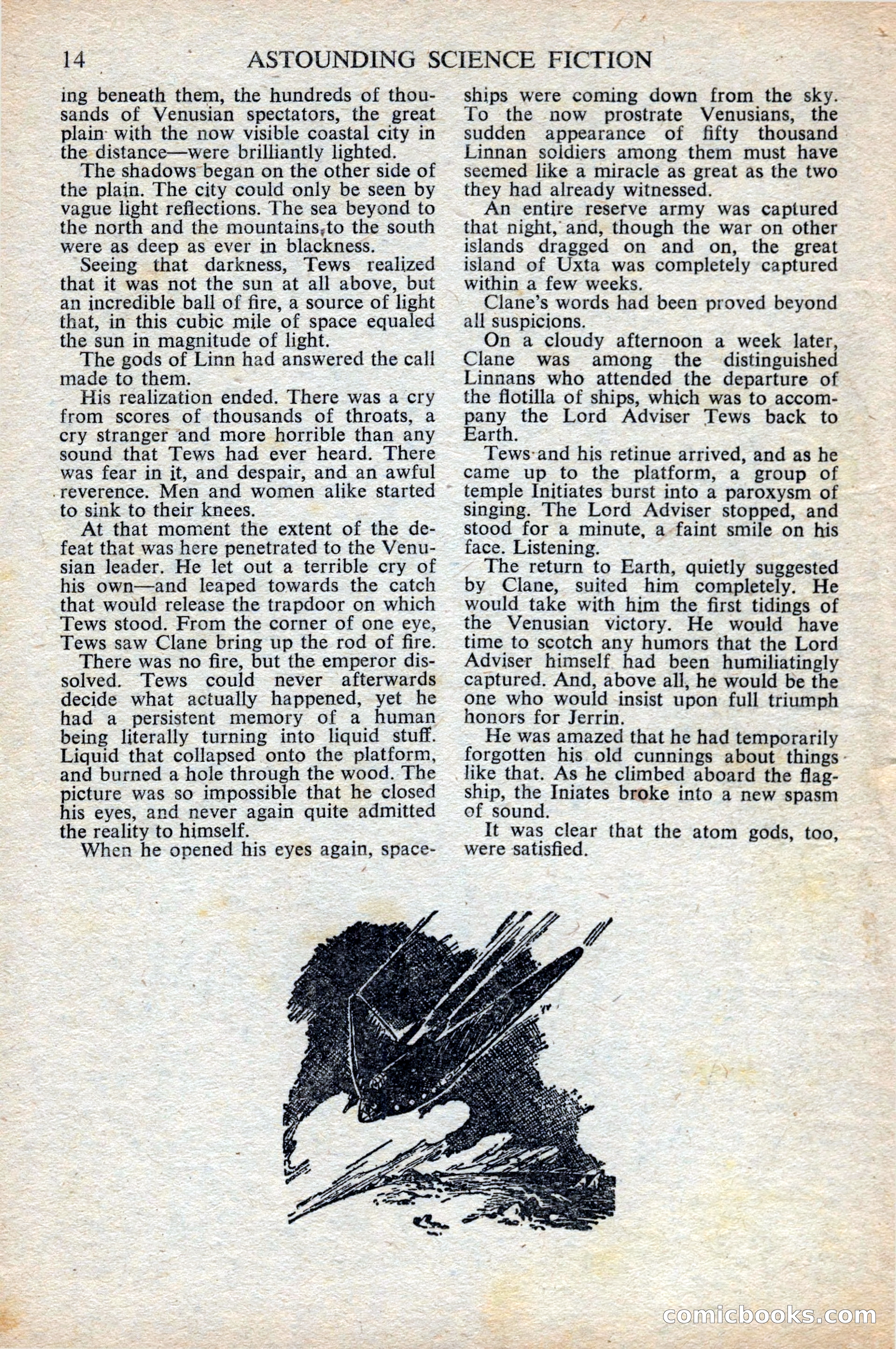 Astounding Science Fiction, British Edition, October 1947 — page 16 of 68