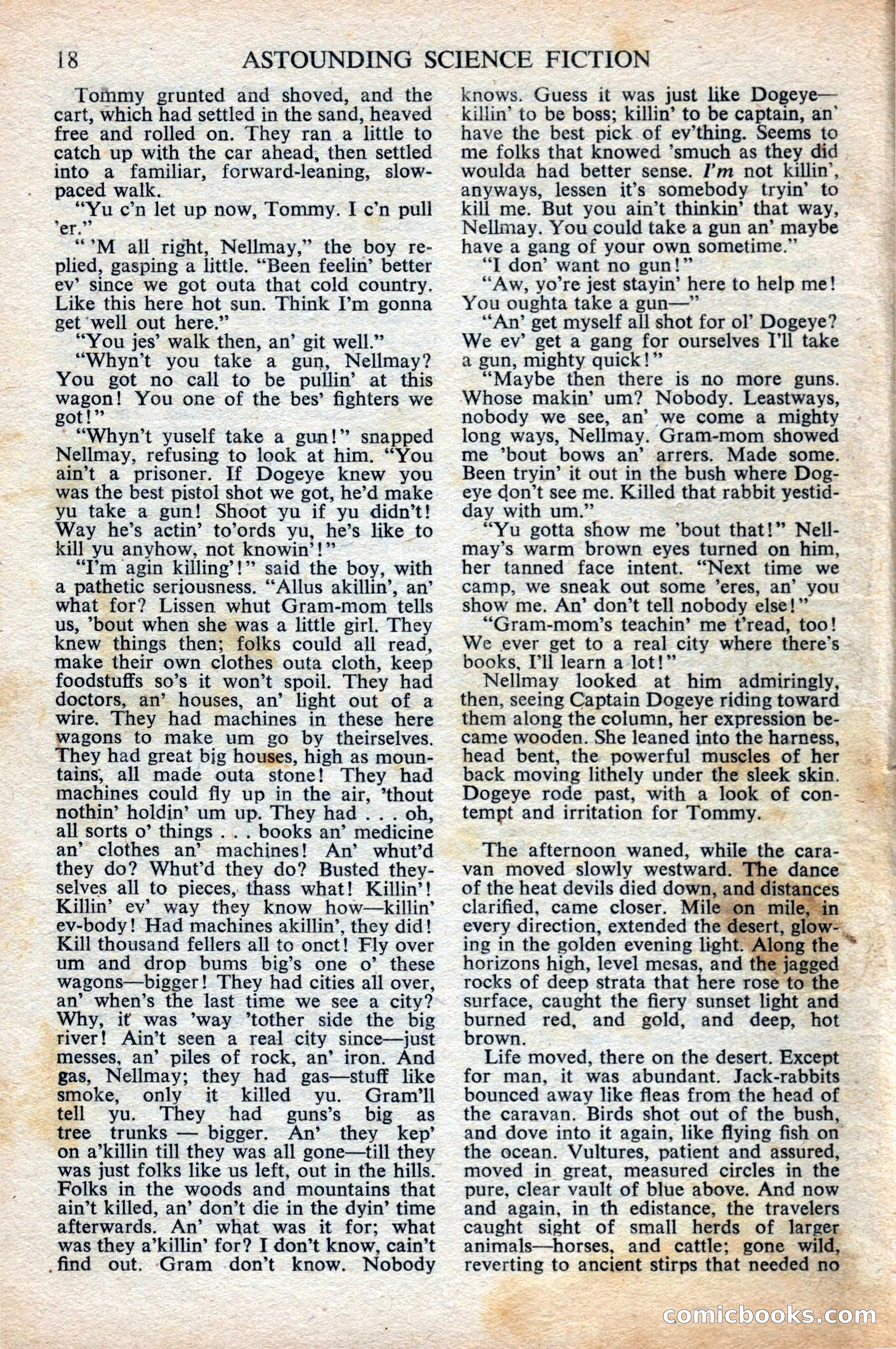 Astounding Science Fiction, British Edition, October 1947 — page 20 of 68