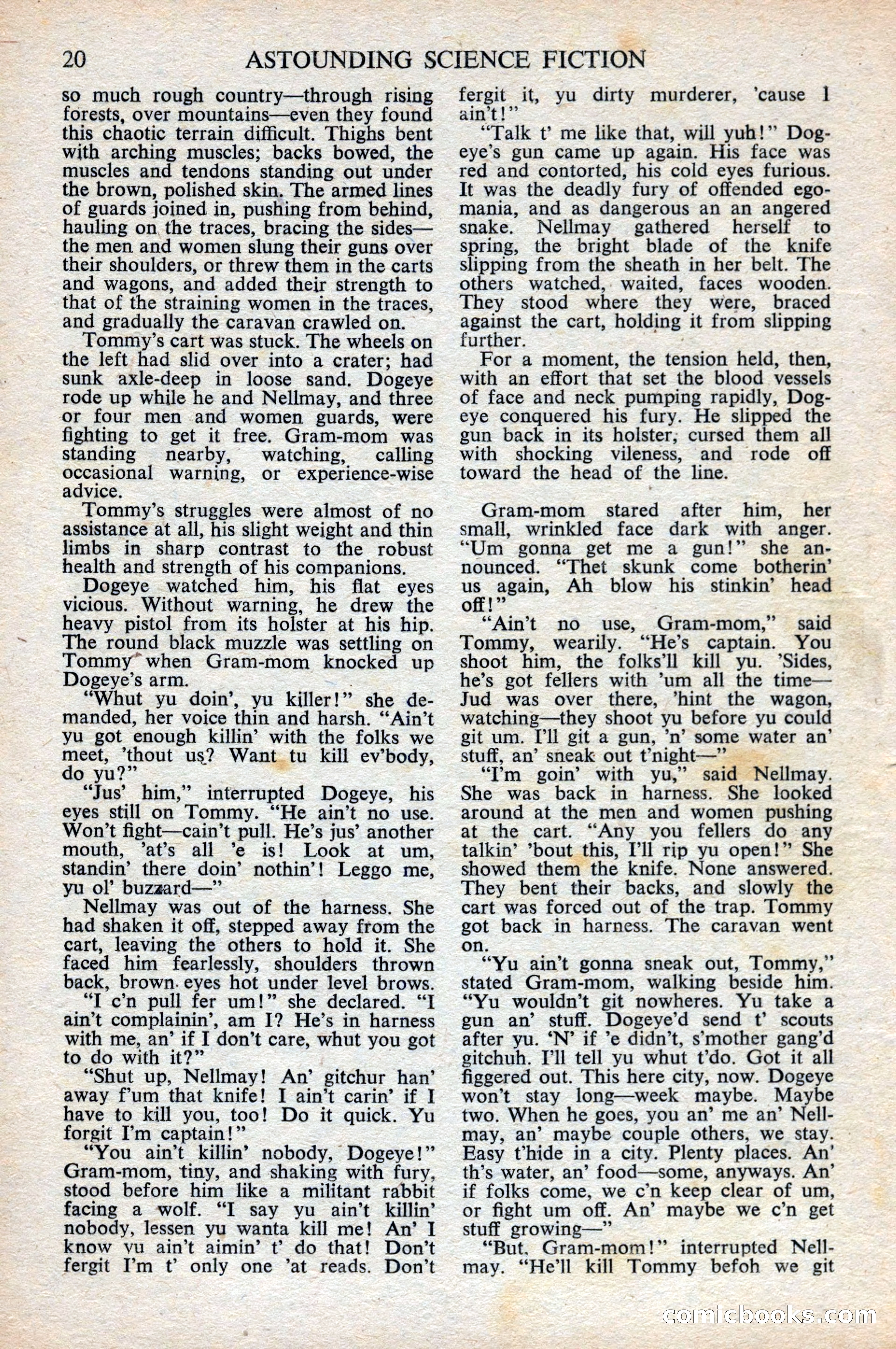 Astounding Science Fiction, British Edition, October 1947 — page 22 of 68
