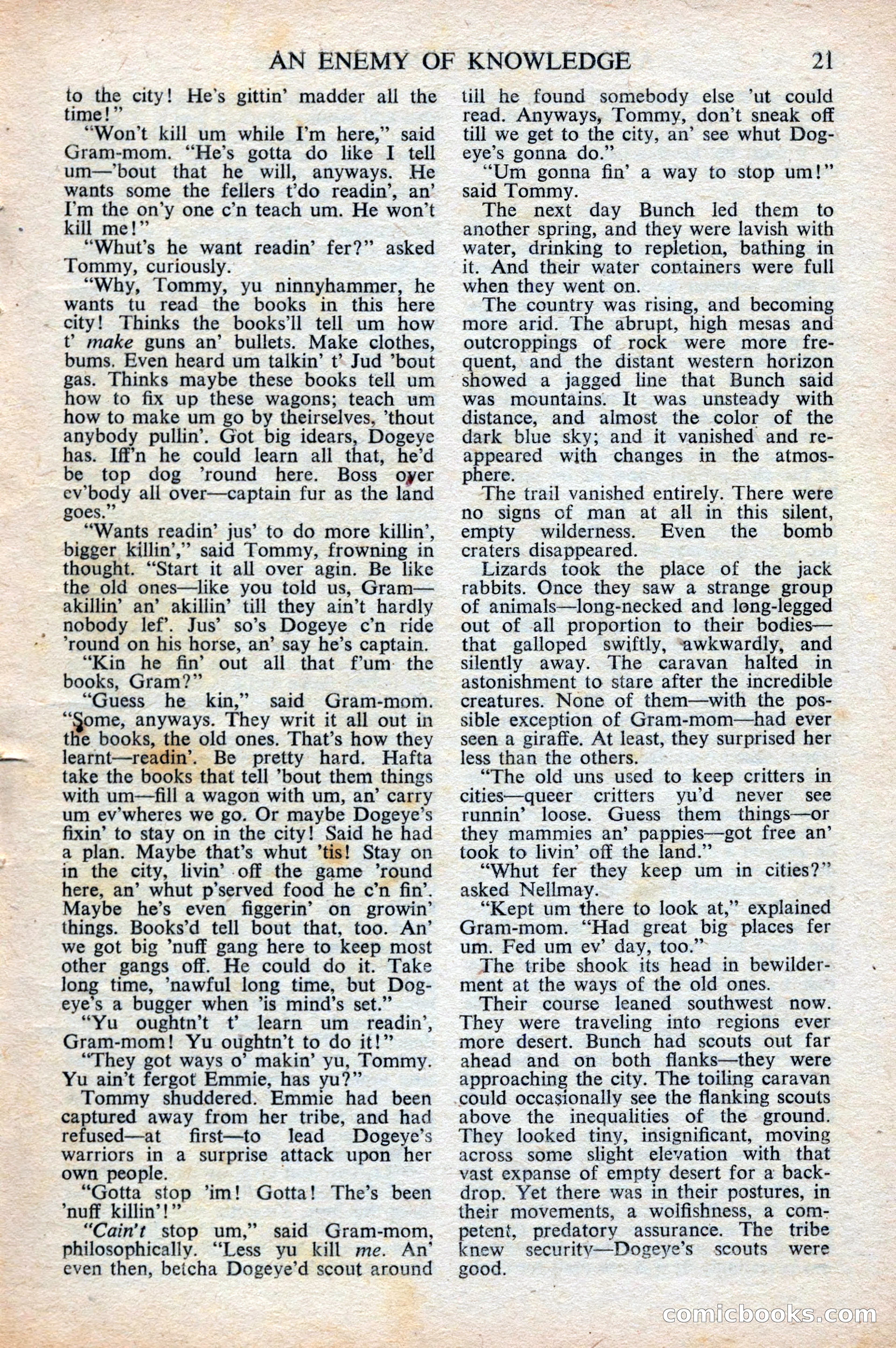 Astounding Science Fiction, British Edition, October 1947 — page 23 of 68