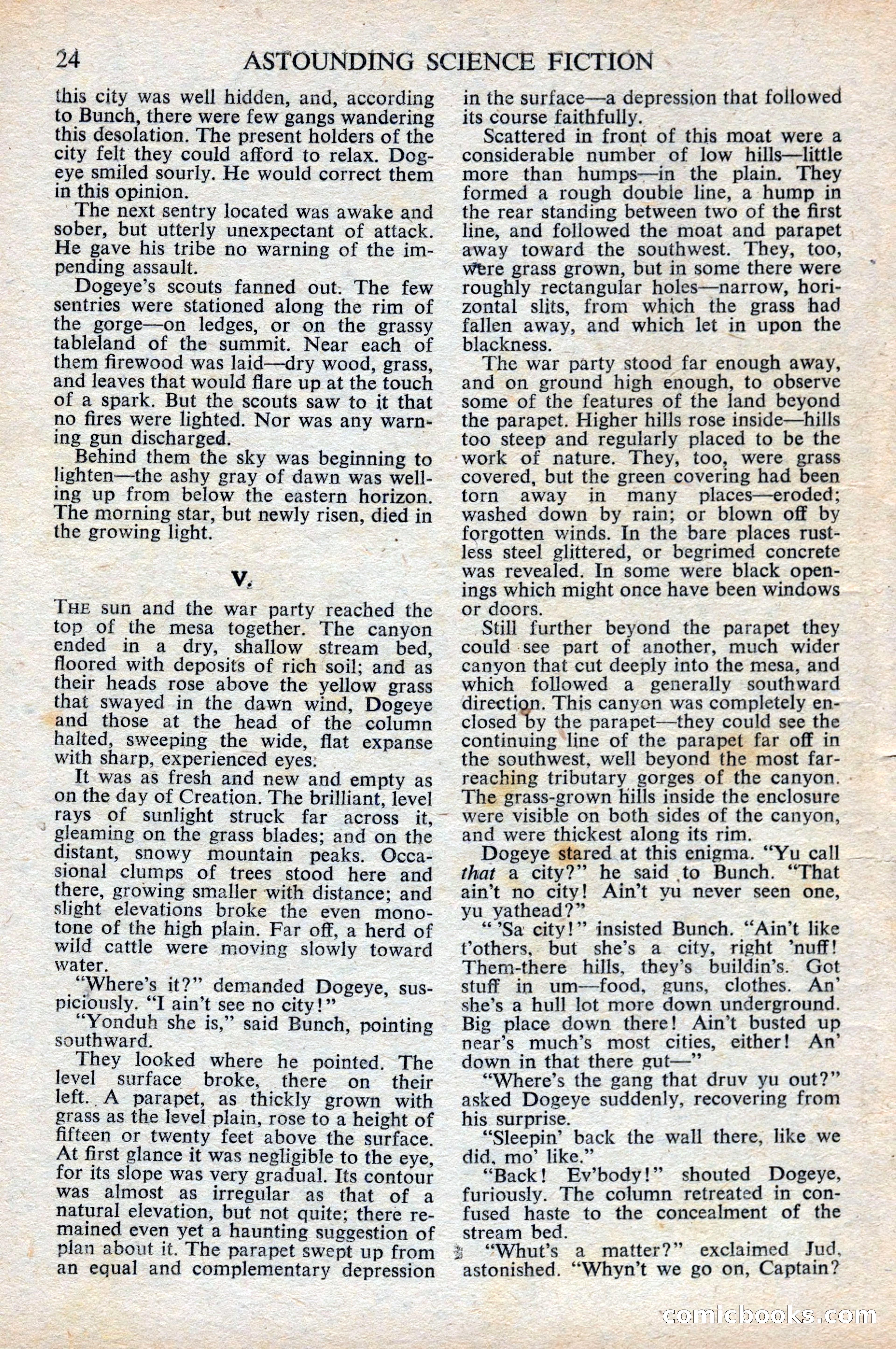 Astounding Science Fiction, British Edition, October 1947 — page 26 of 68