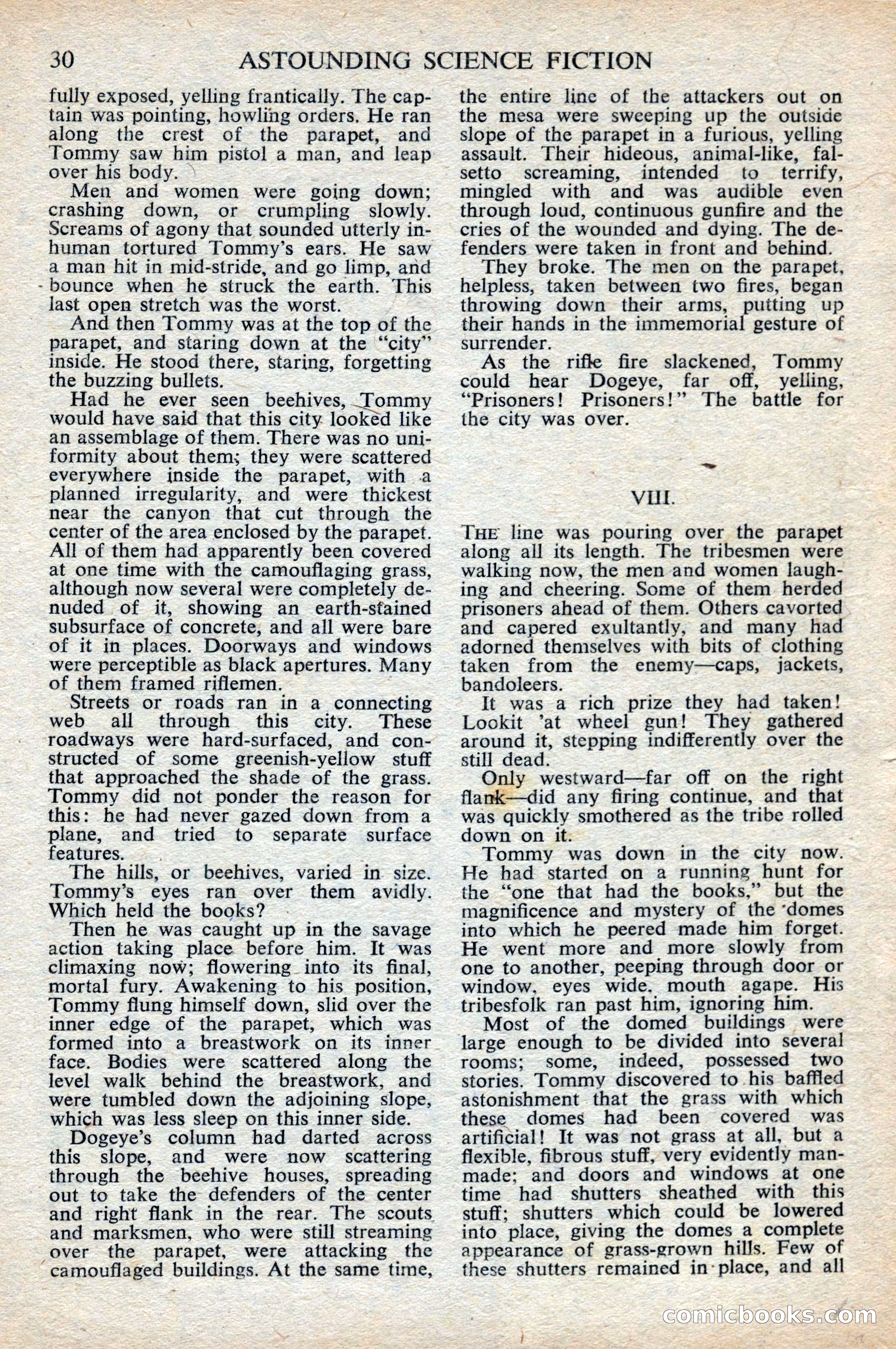 Astounding Science Fiction, British Edition, October 1947 — page 32 of 68