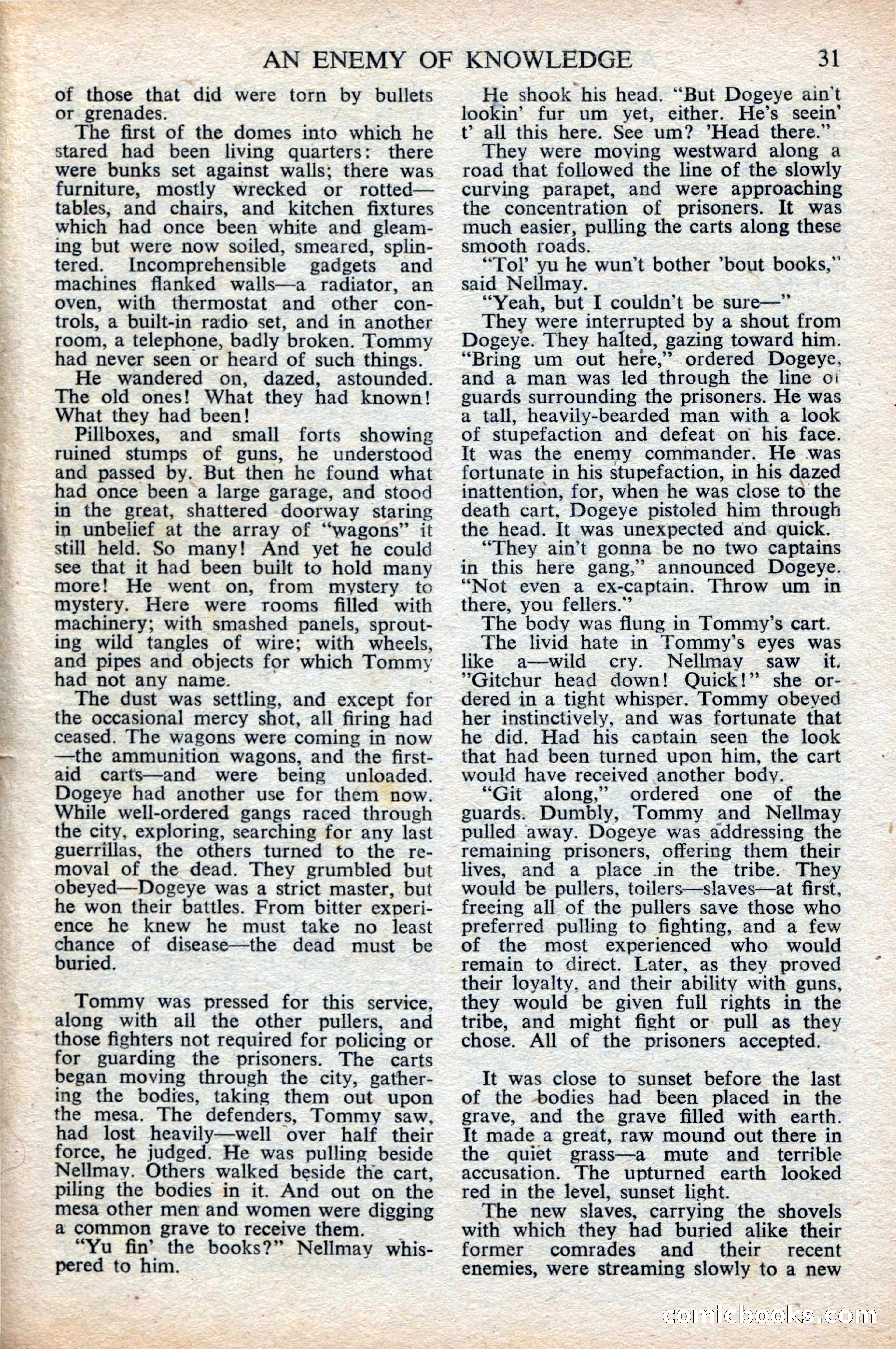 Astounding Science Fiction, British Edition, October 1947 — page 33 of 68