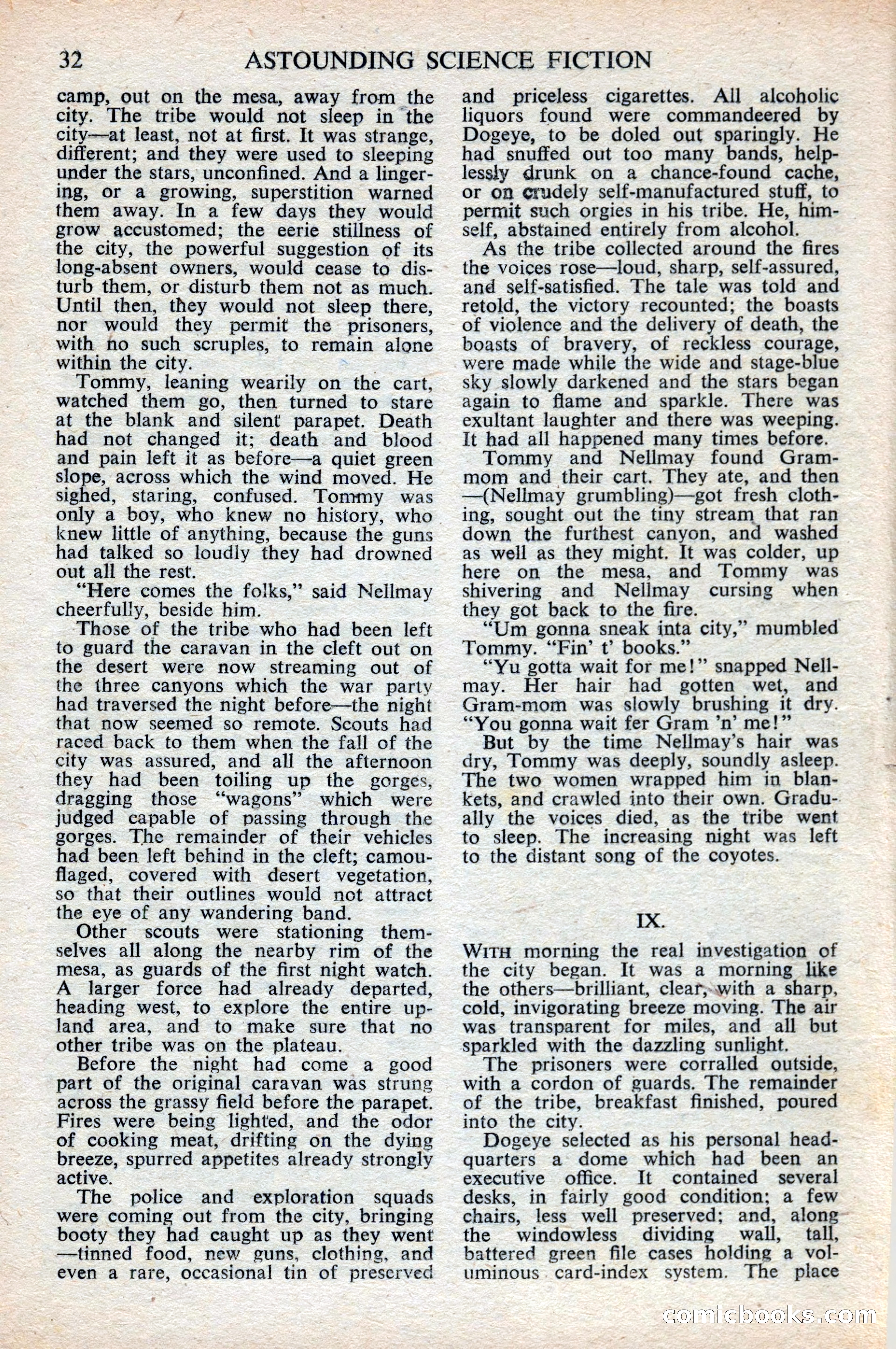 Astounding Science Fiction, British Edition, October 1947 — page 34 of 68