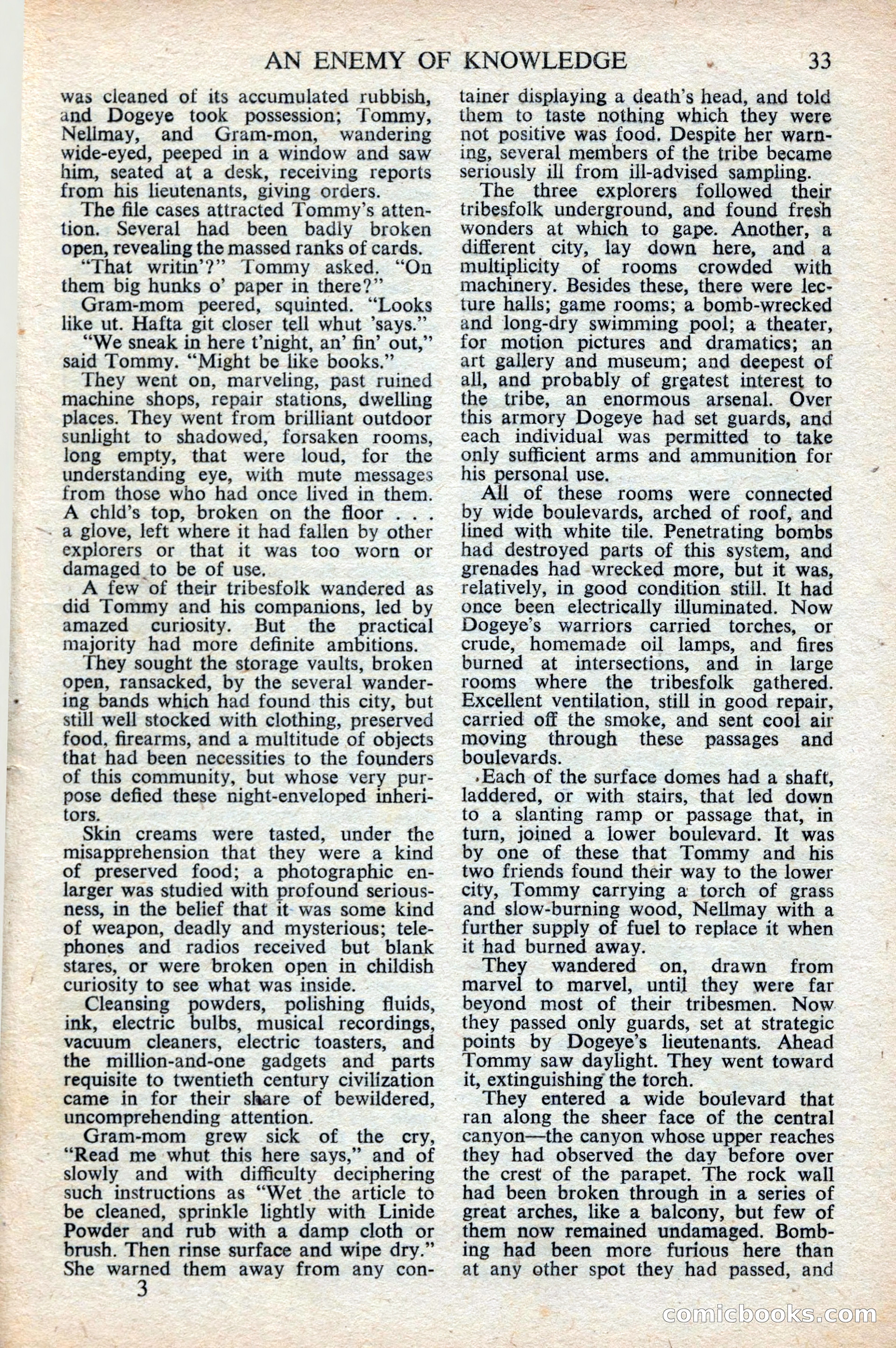 Astounding Science Fiction, British Edition, October 1947 — page 35 of 68