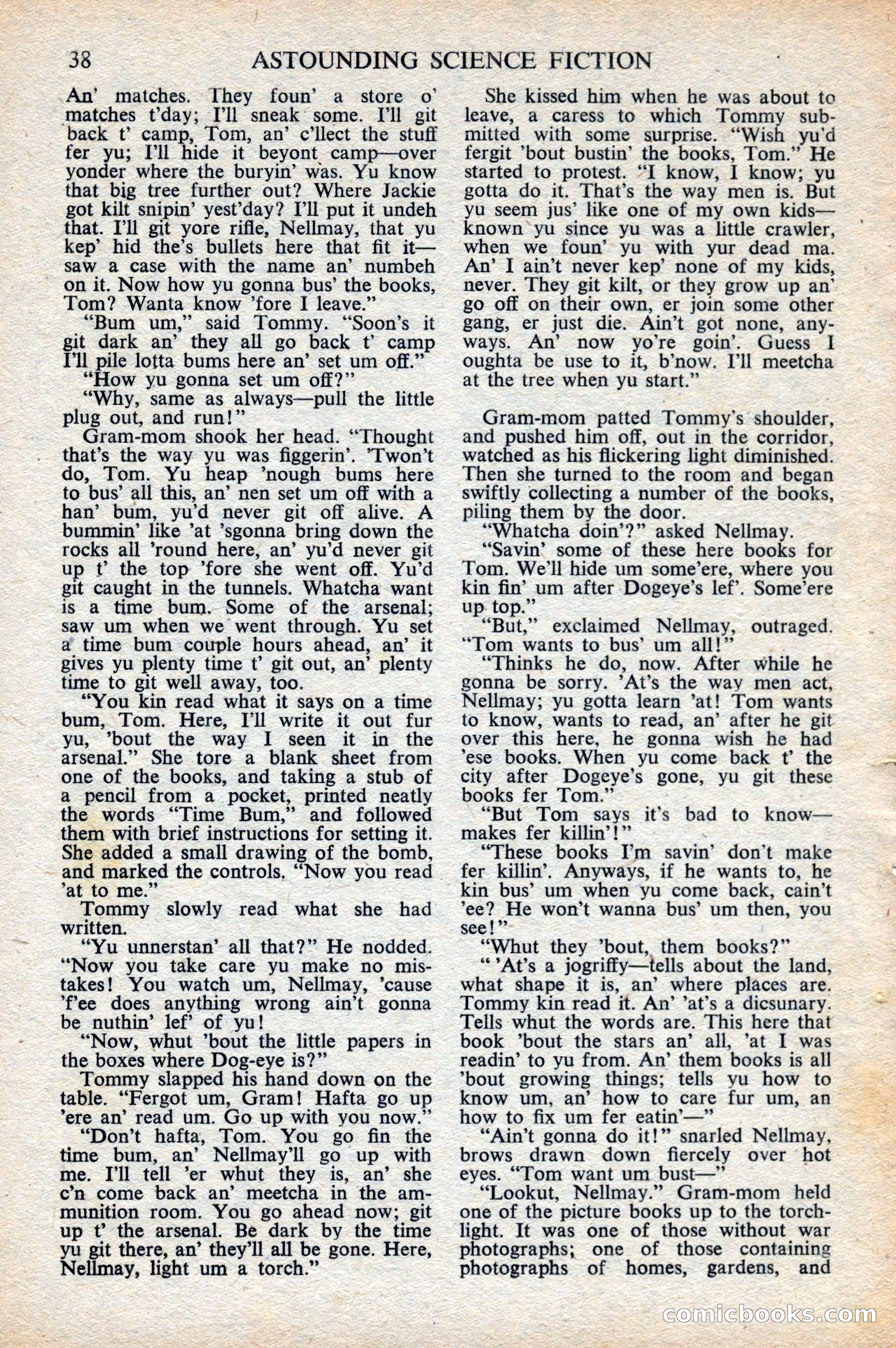 Astounding Science Fiction, British Edition, October 1947 — page 40 of 68