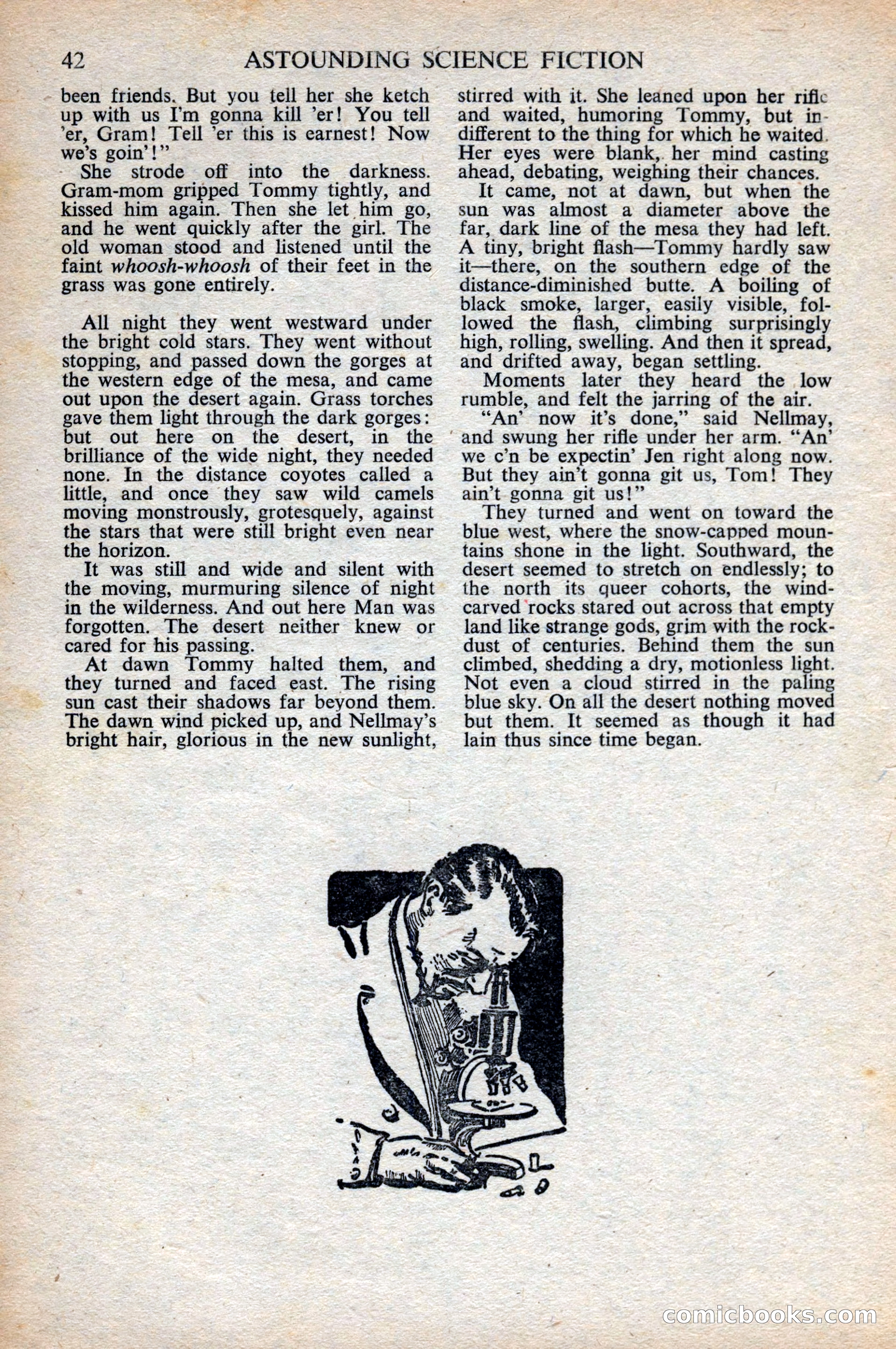 Astounding Science Fiction, British Edition, October 1947 — page 44 of 68