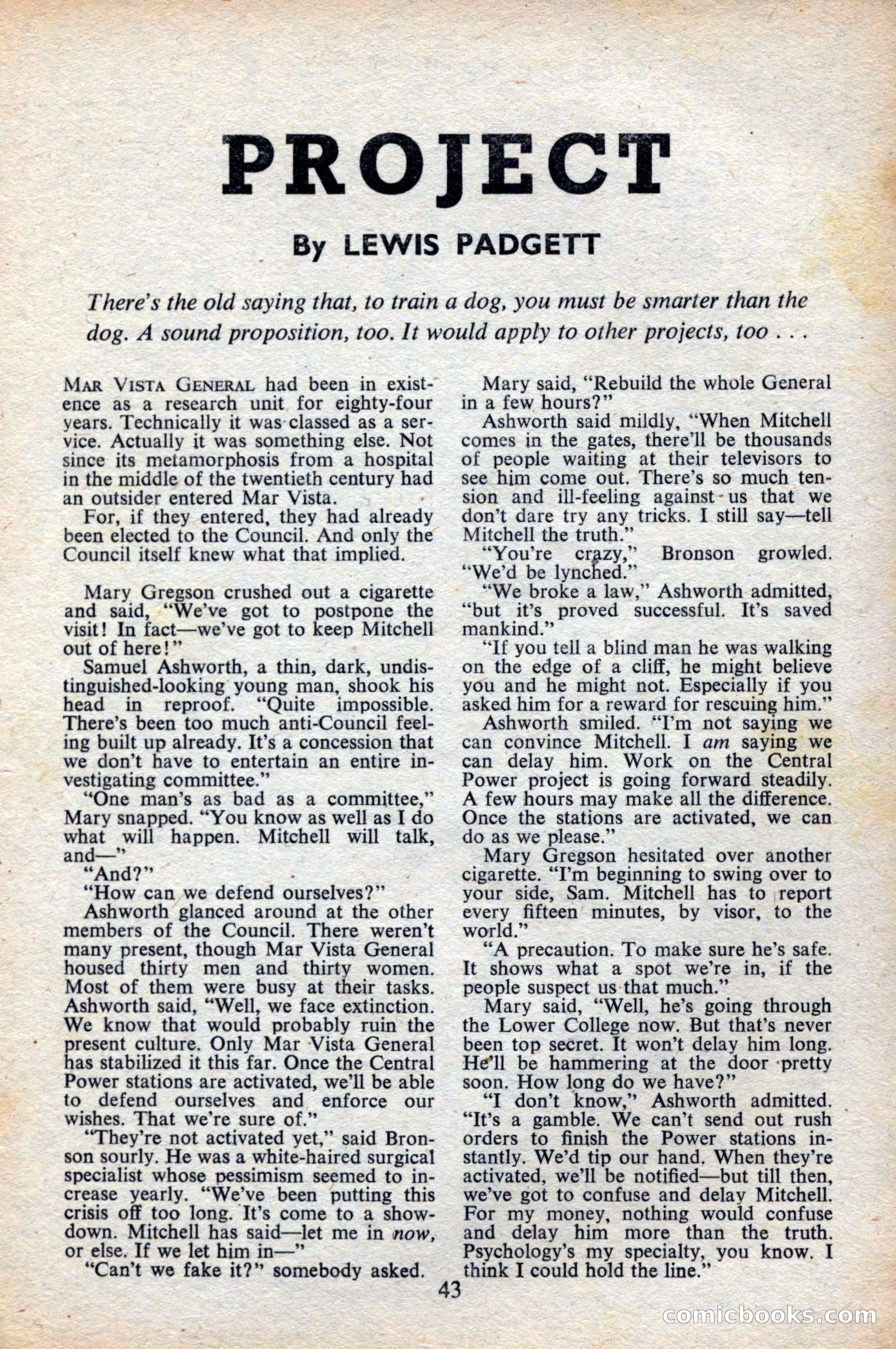 Astounding Science Fiction, British Edition, October 1947 — page 45 of 68
