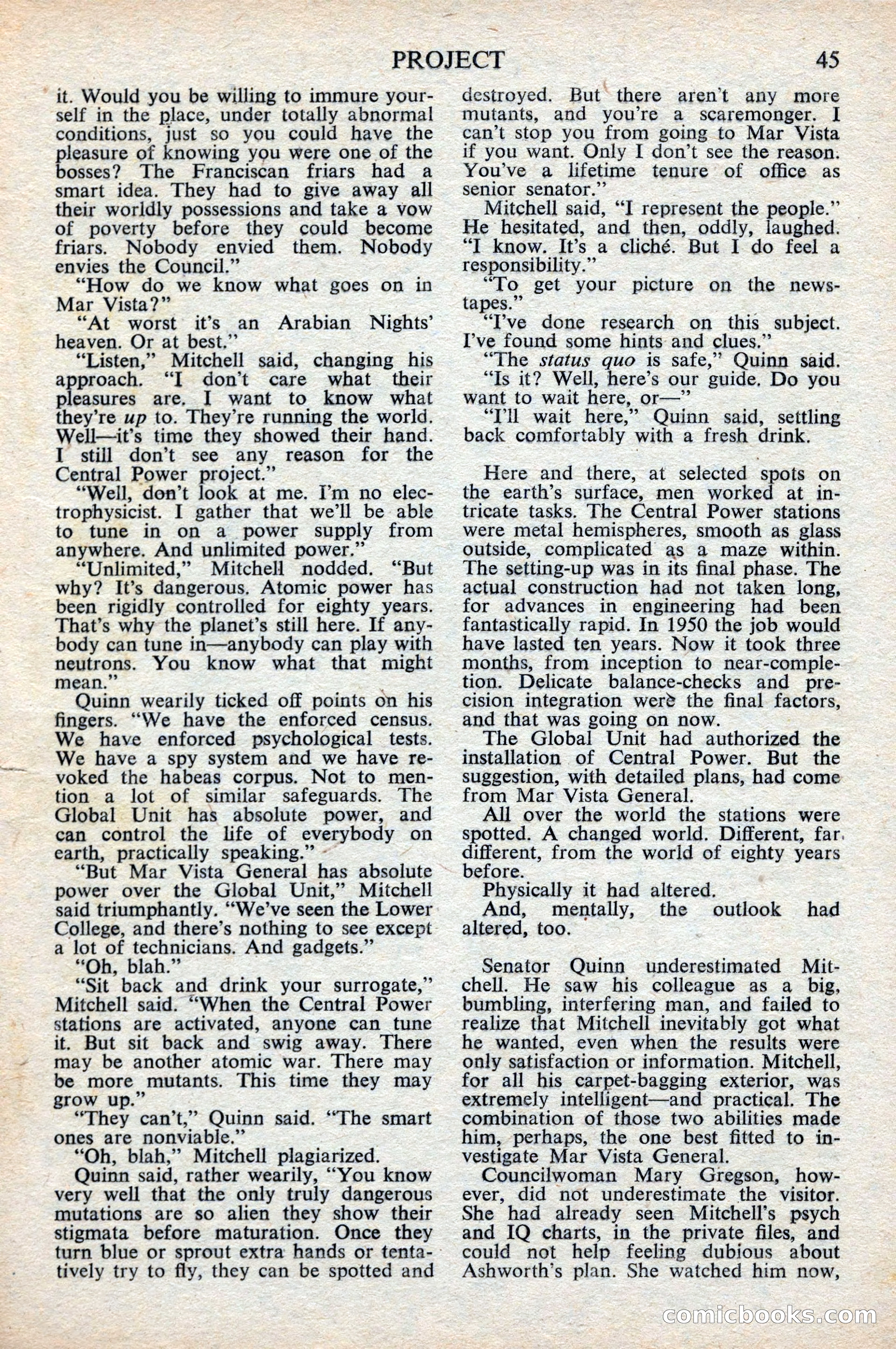Astounding Science Fiction, British Edition, October 1947 — page 47 of 68