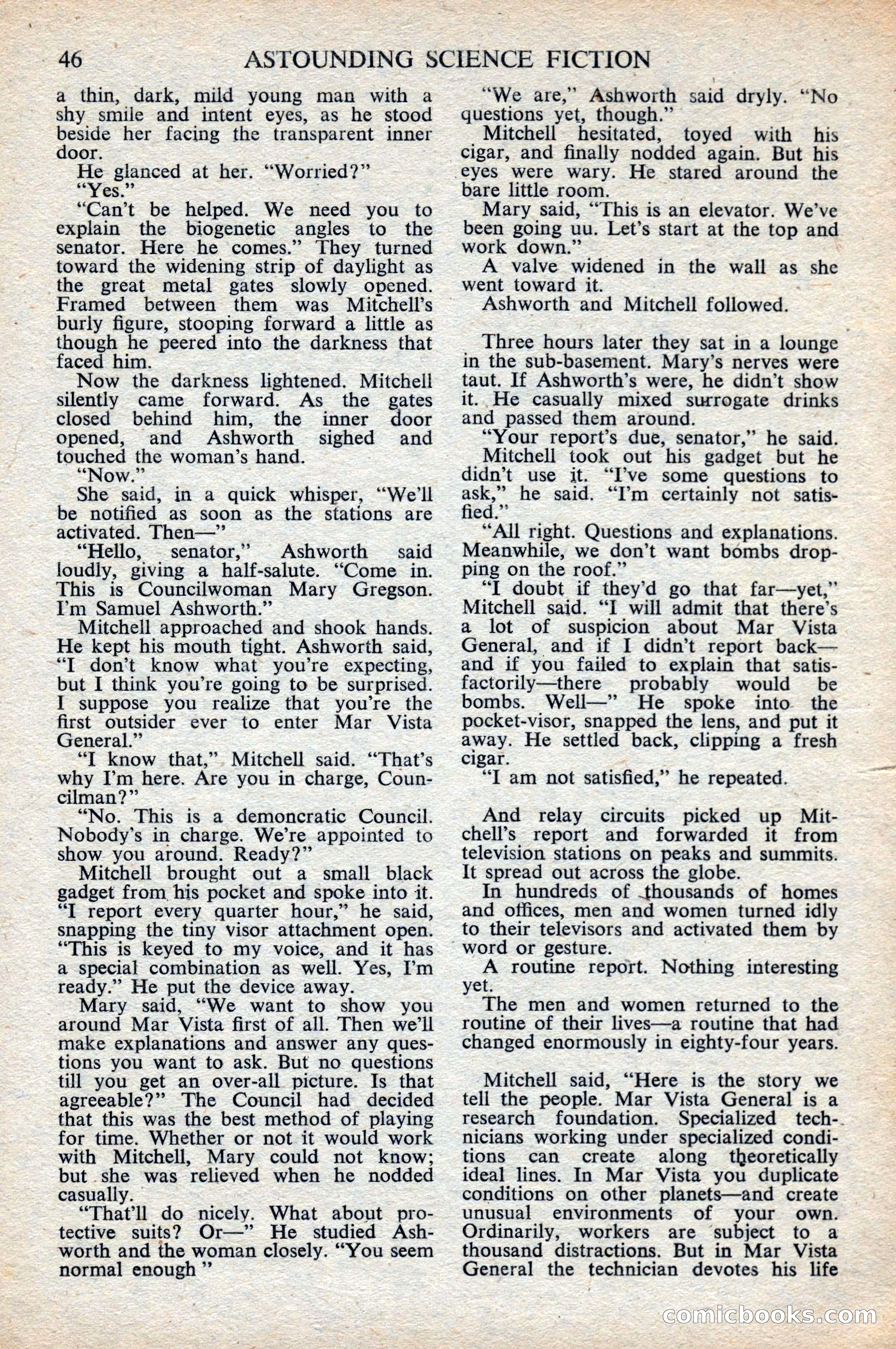 Astounding Science Fiction, British Edition, October 1947 — page 48 of 68