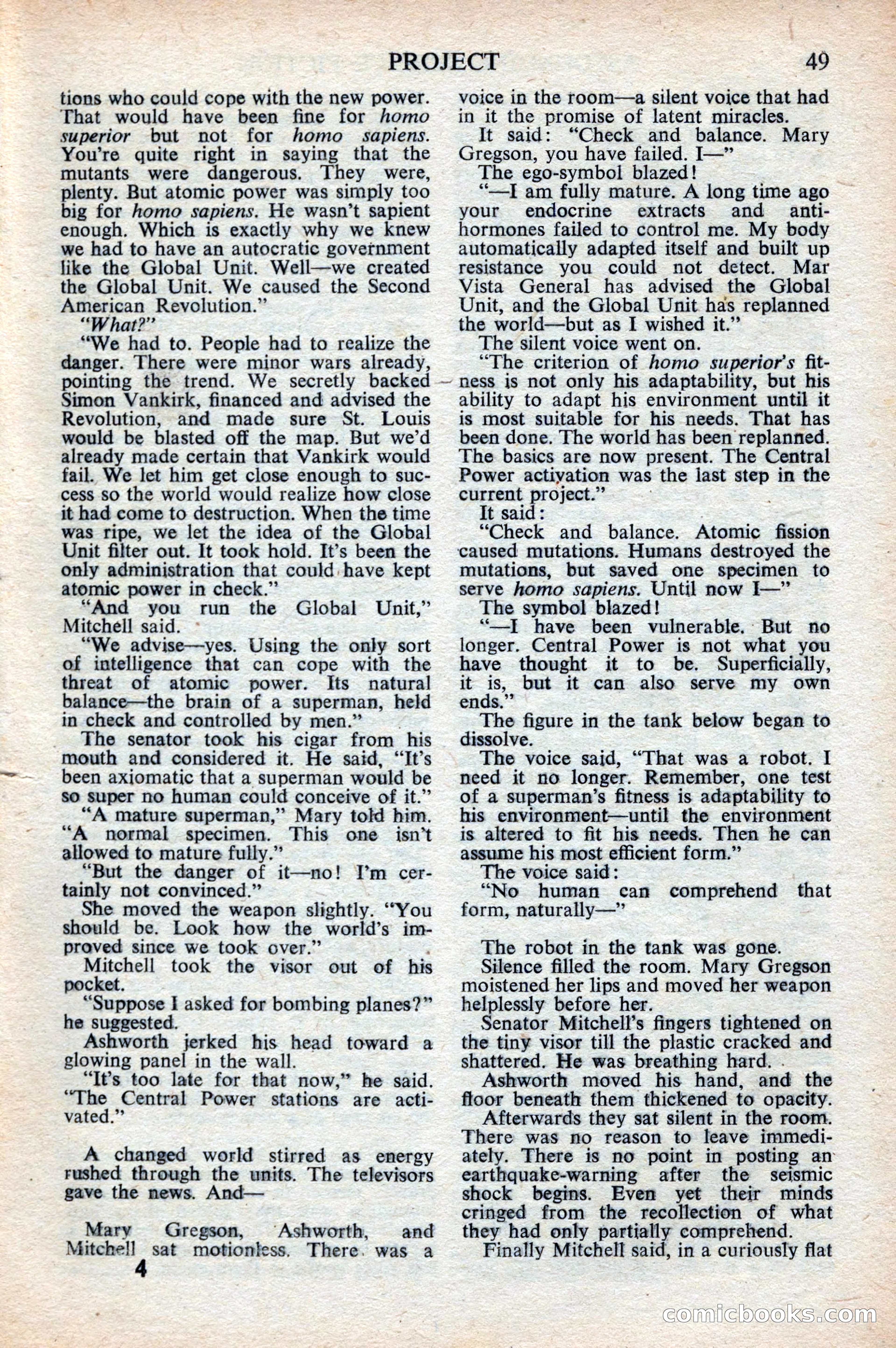 Astounding Science Fiction, British Edition, October 1947 — page 51 of 68