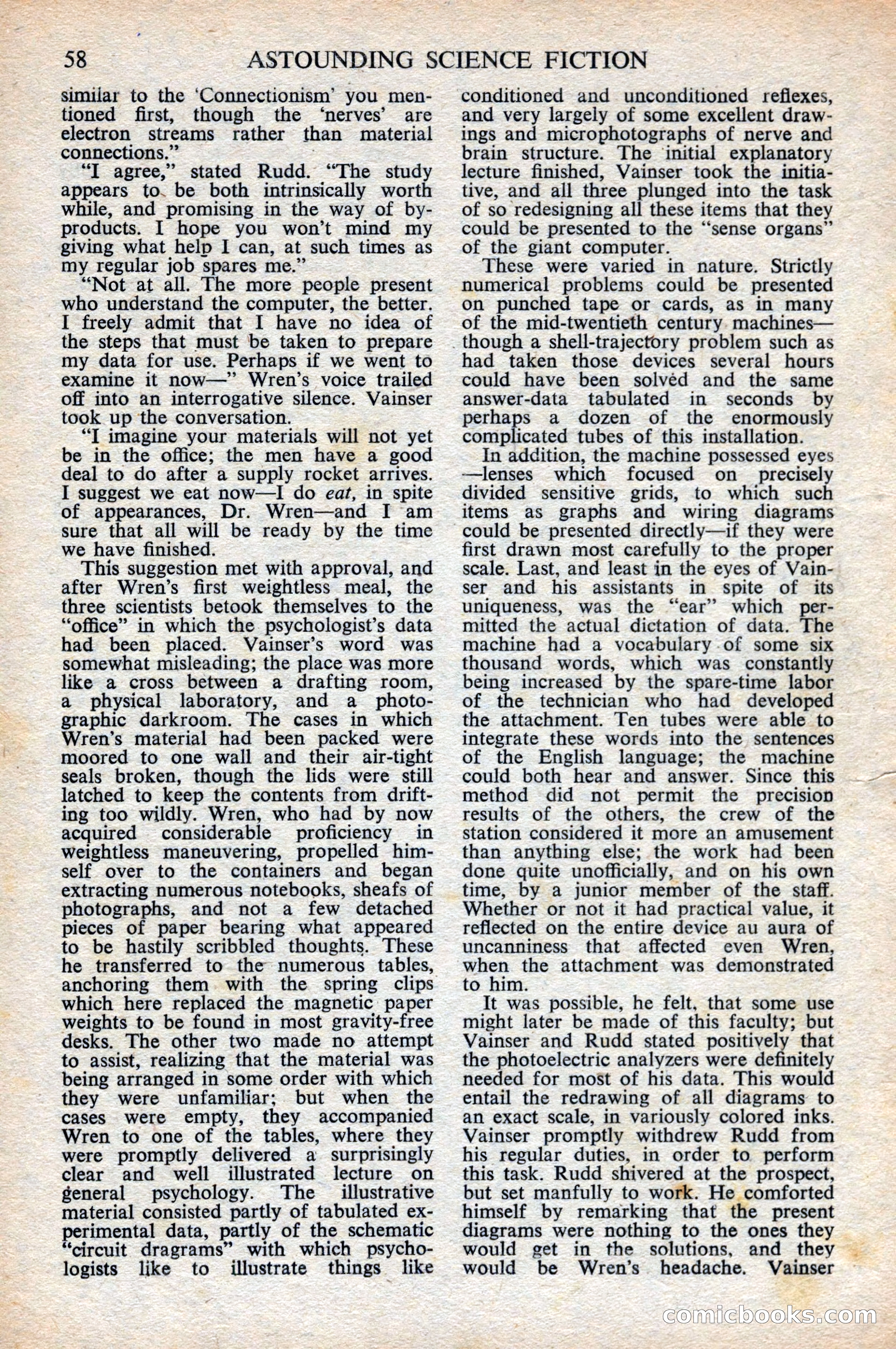 Astounding Science Fiction, British Edition, October 1947 — page 60 of 68