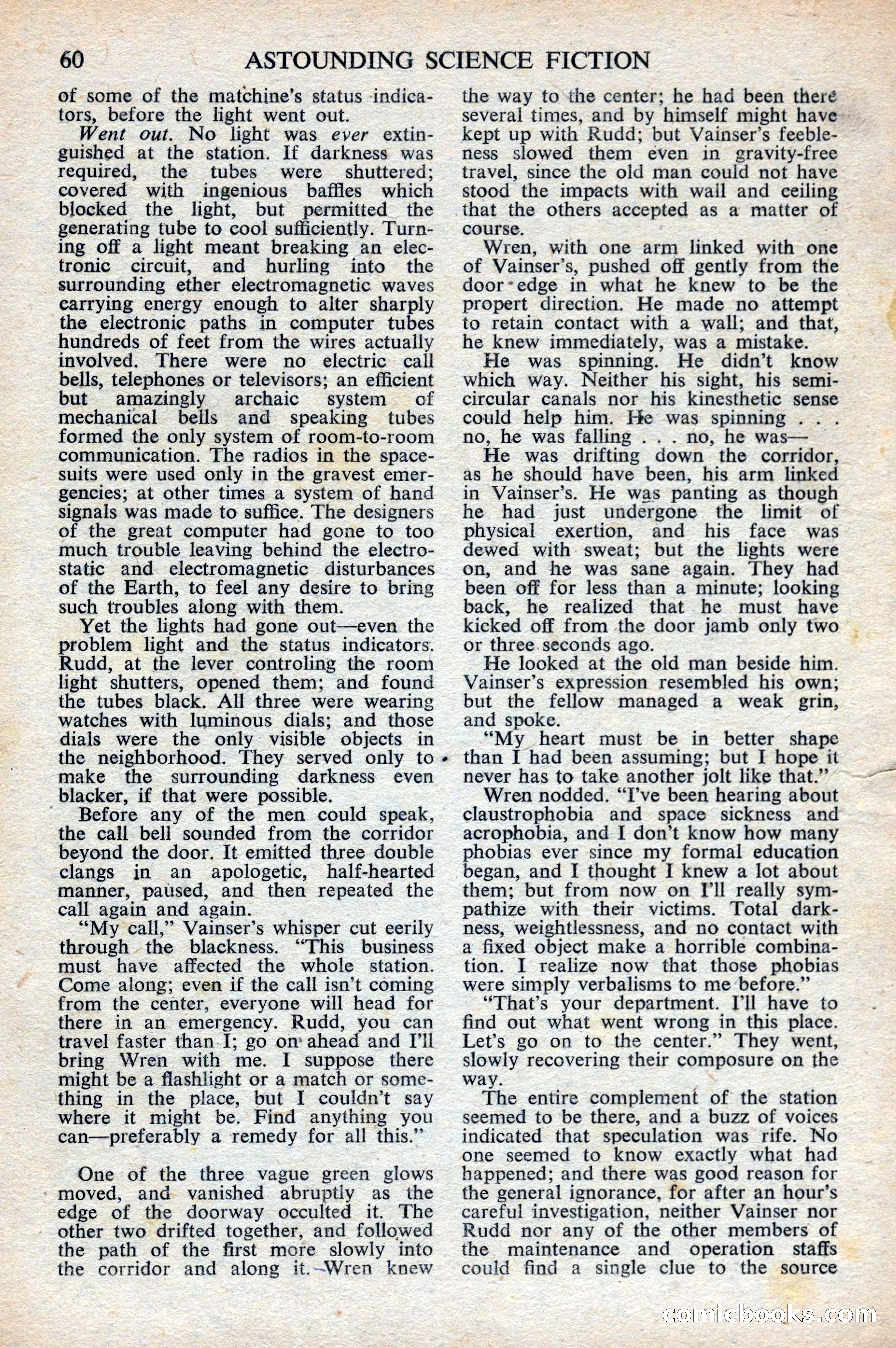 Astounding Science Fiction, British Edition, October 1947 — page 62 of 68