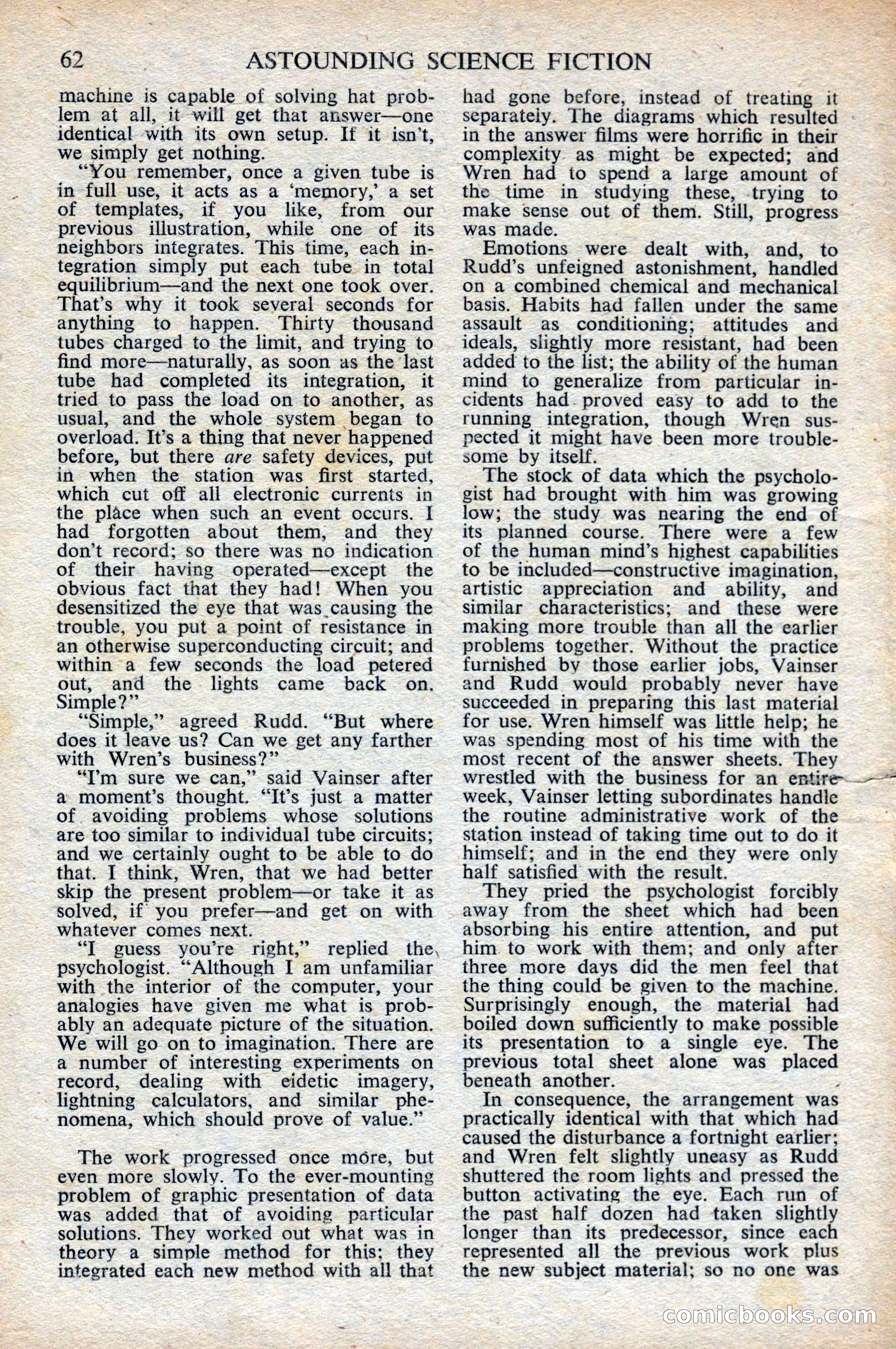 Astounding Science Fiction, British Edition, October 1947 — page 64 of 68