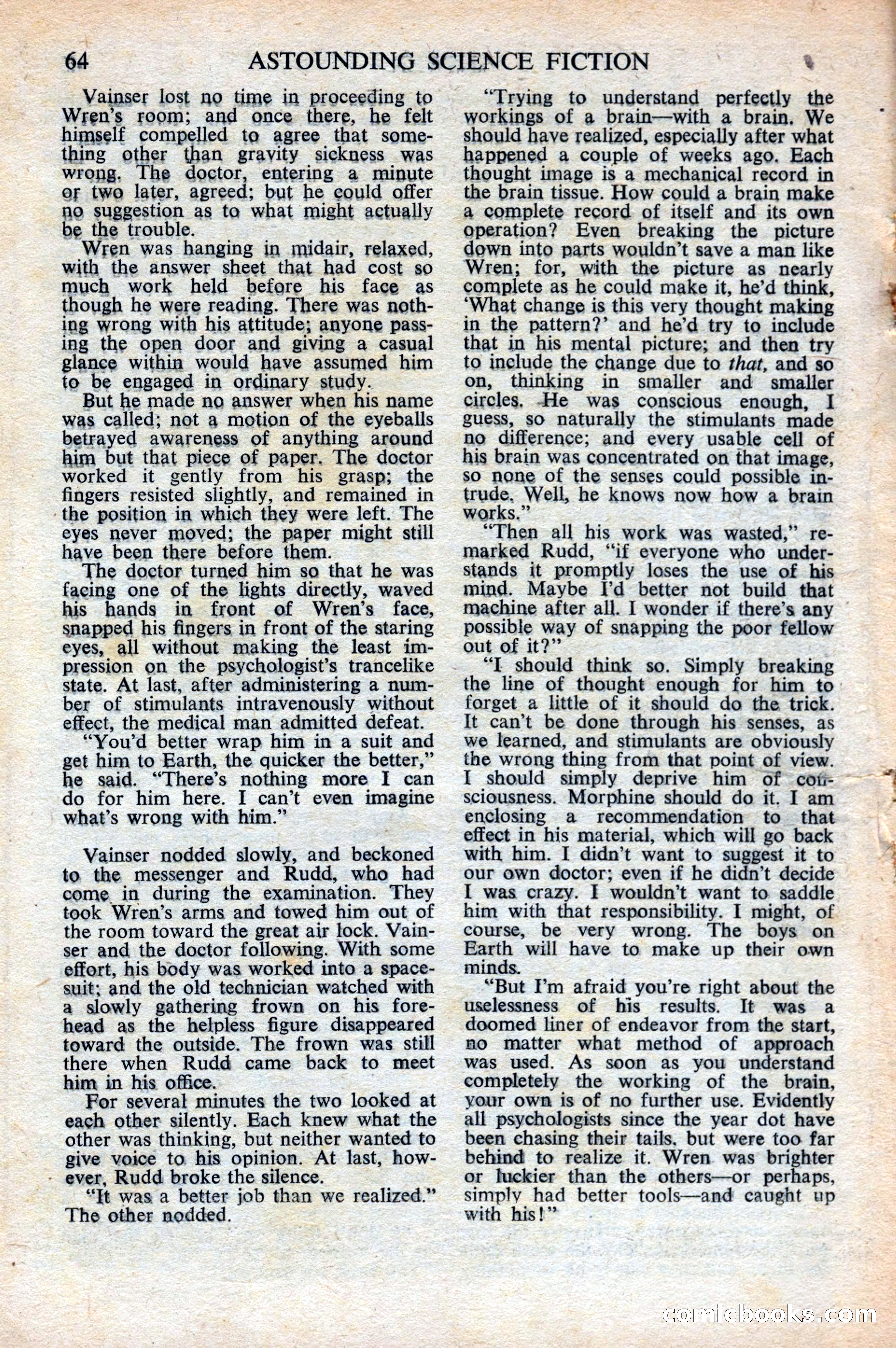 Astounding Science Fiction, British Edition, October 1947 — page 66 of 68