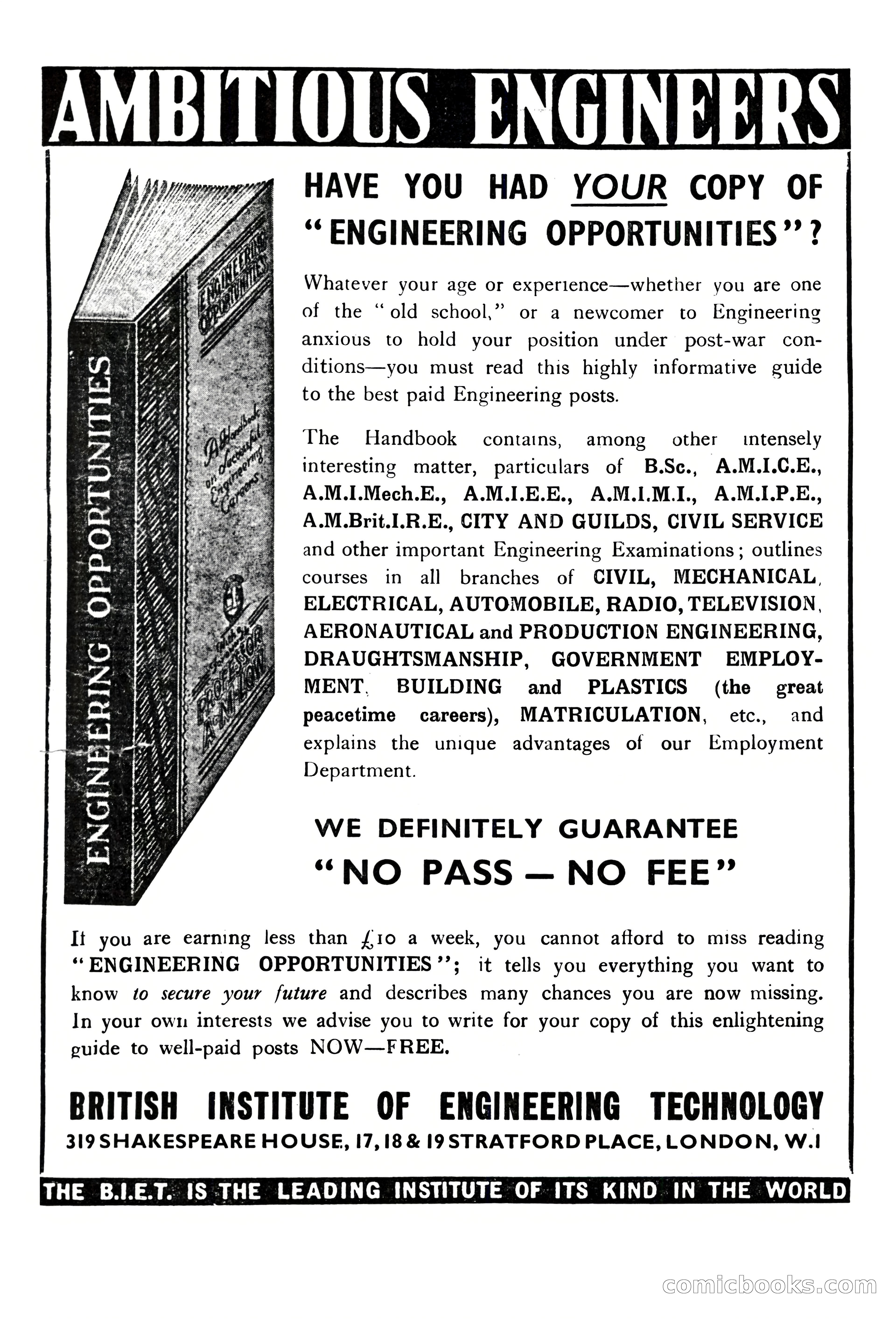 Astounding Science Fiction, British Edition, October 1947 — page 67 of 68
