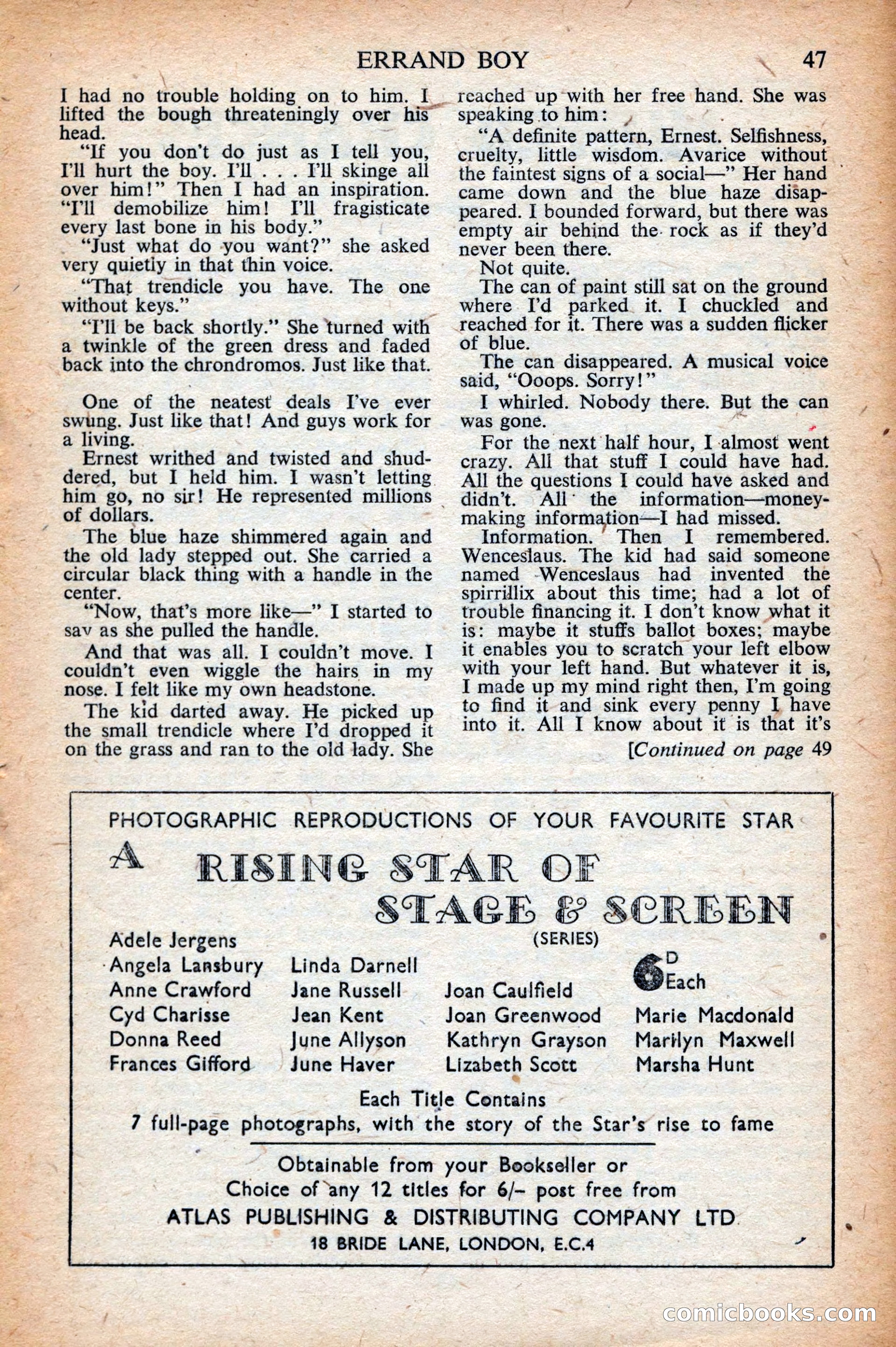 Astounding Science Fiction, British Edition — page 49 of 68