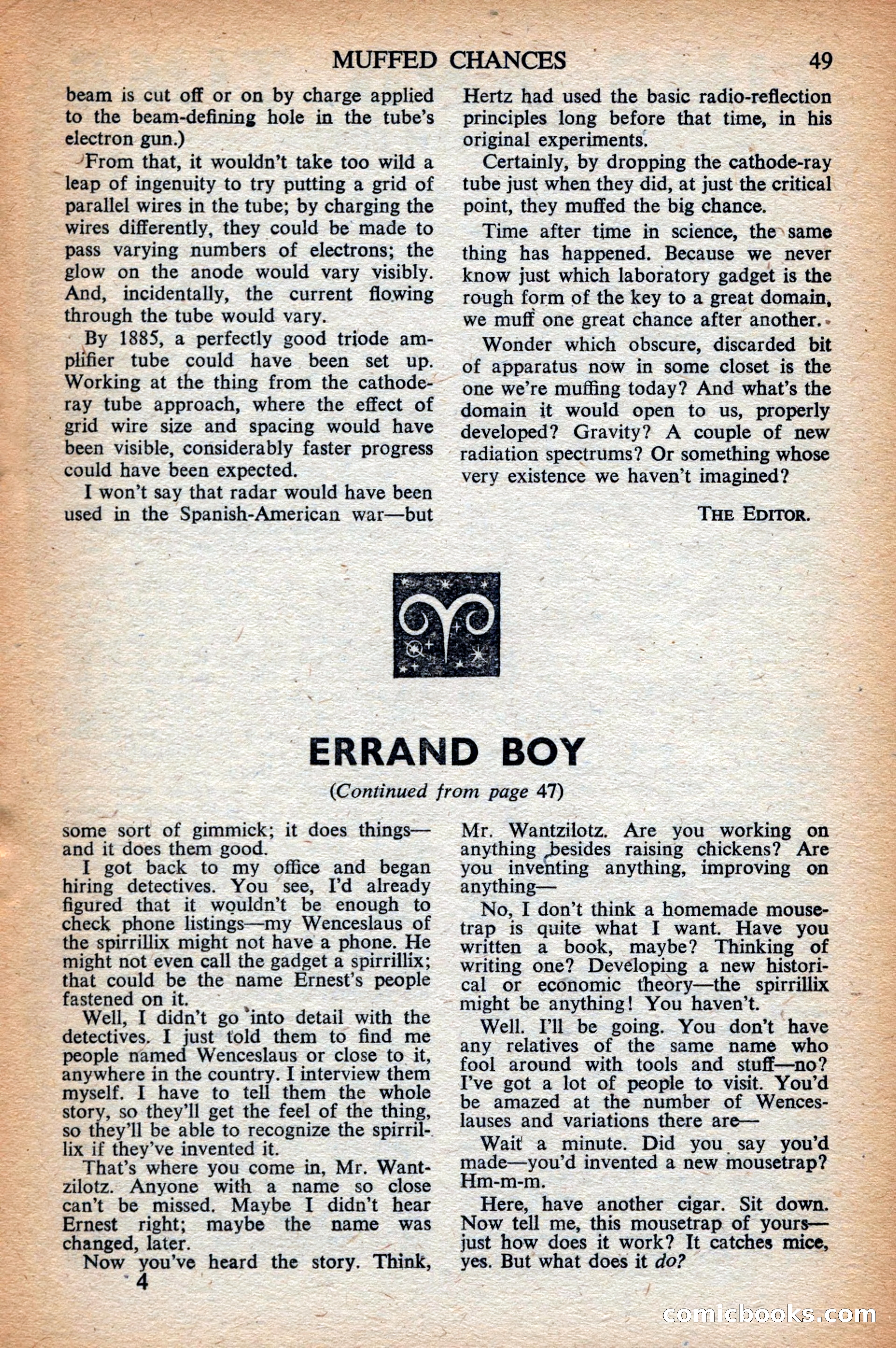 Astounding Science Fiction, British Edition — page 51 of 68