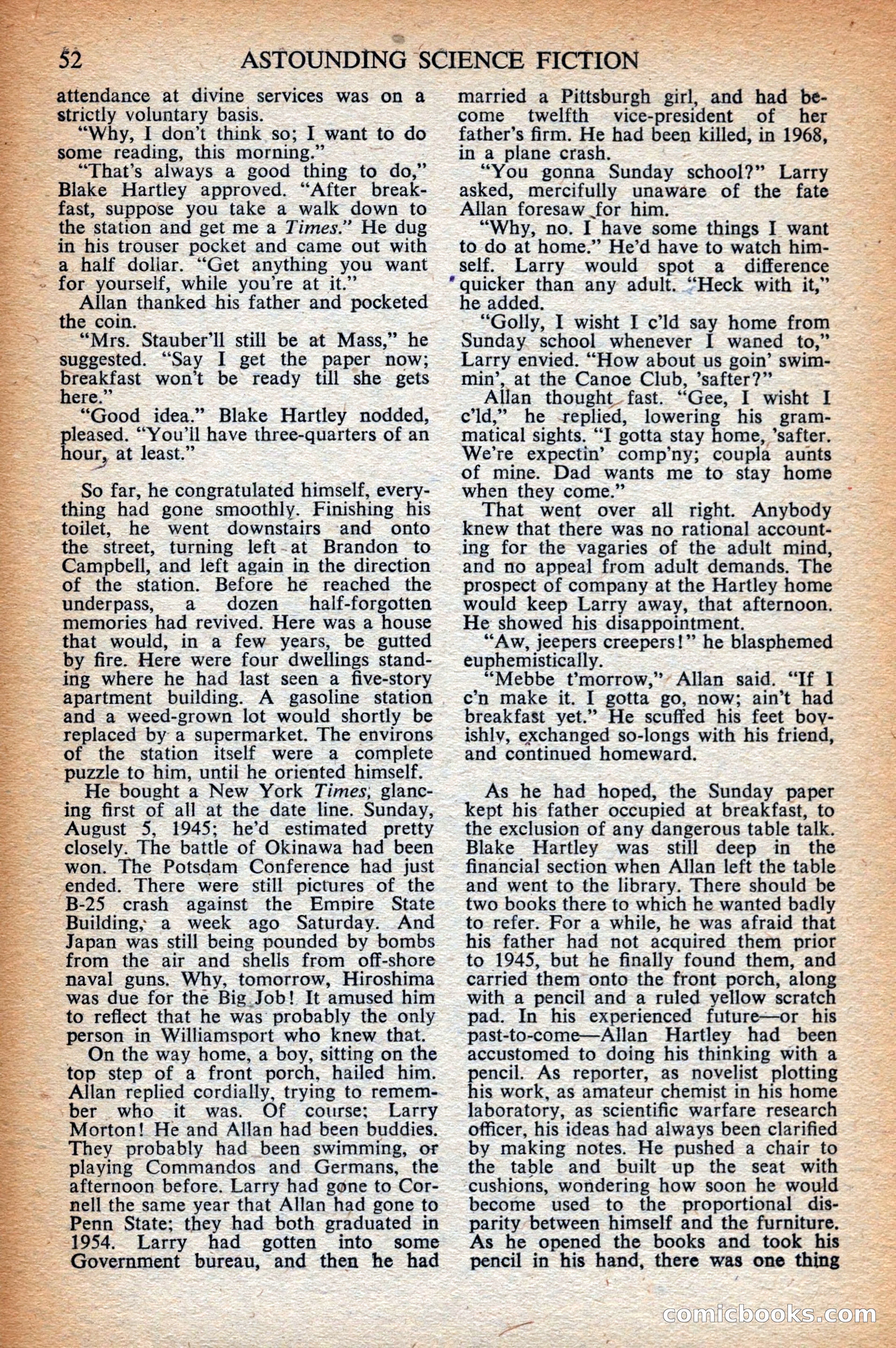 Astounding Science Fiction, British Edition — page 54 of 68