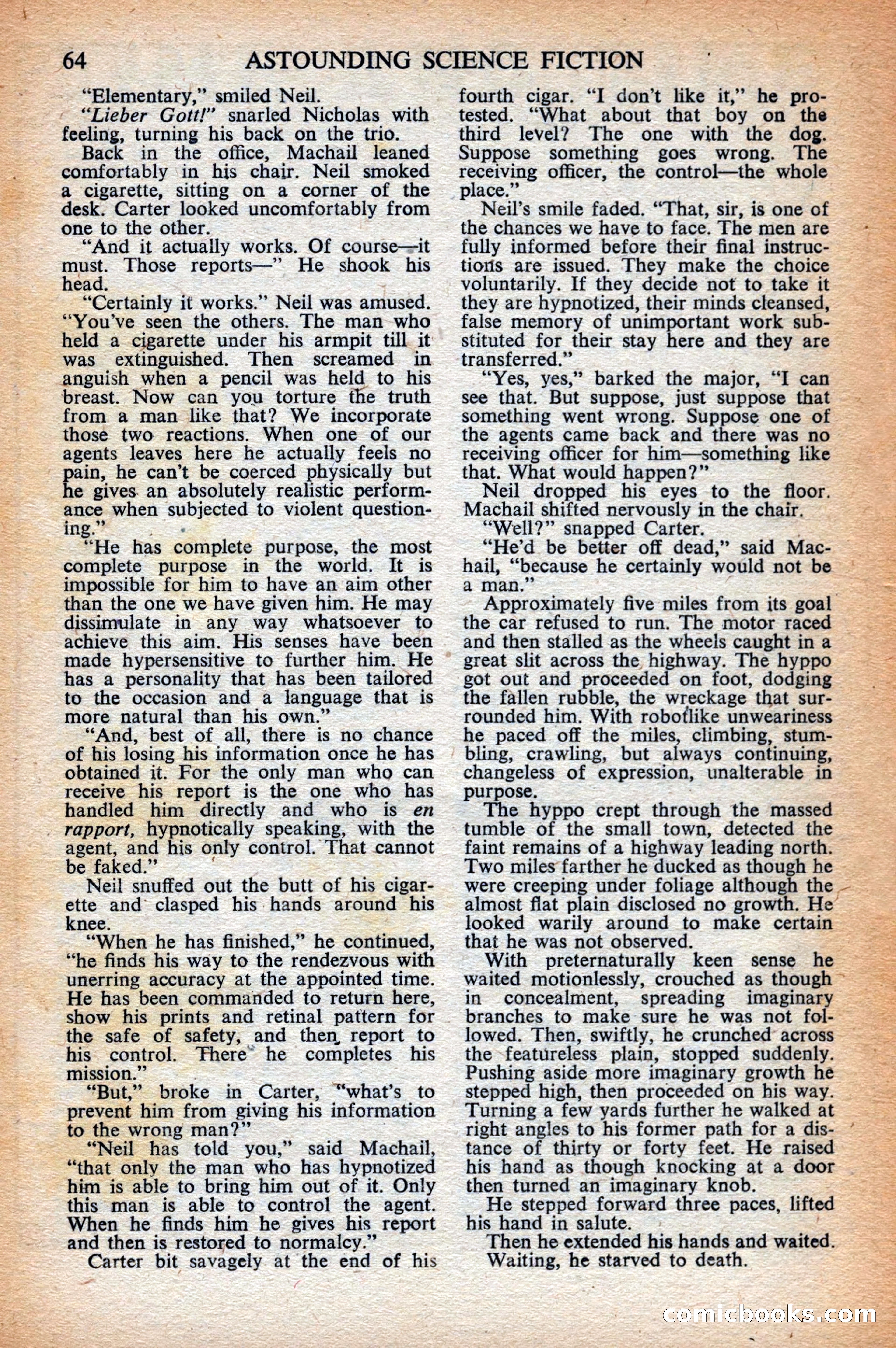 Astounding Science Fiction, British Edition — page 66 of 68