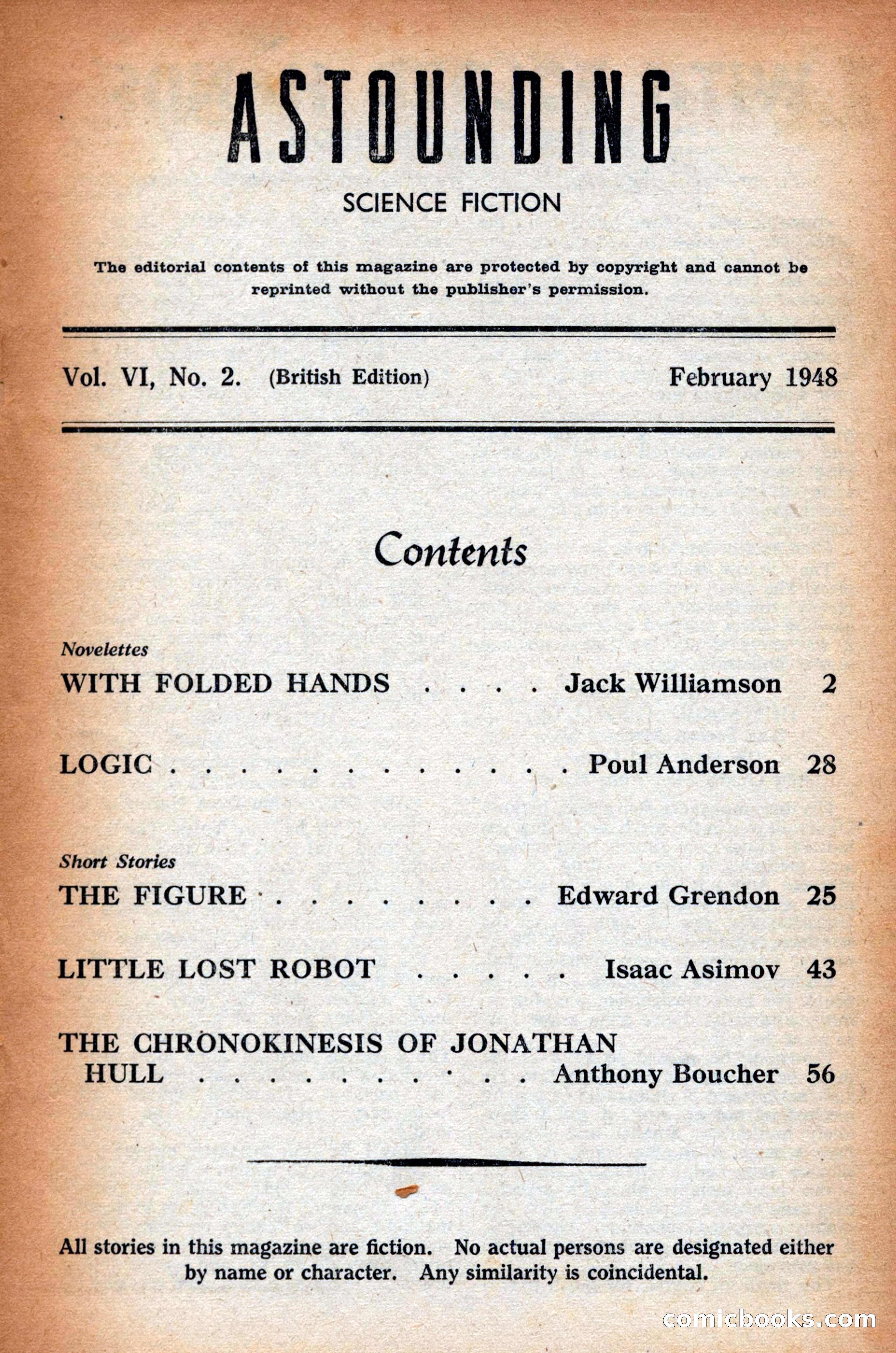 Astounding Science Fiction, British Edition — page 3 of 68