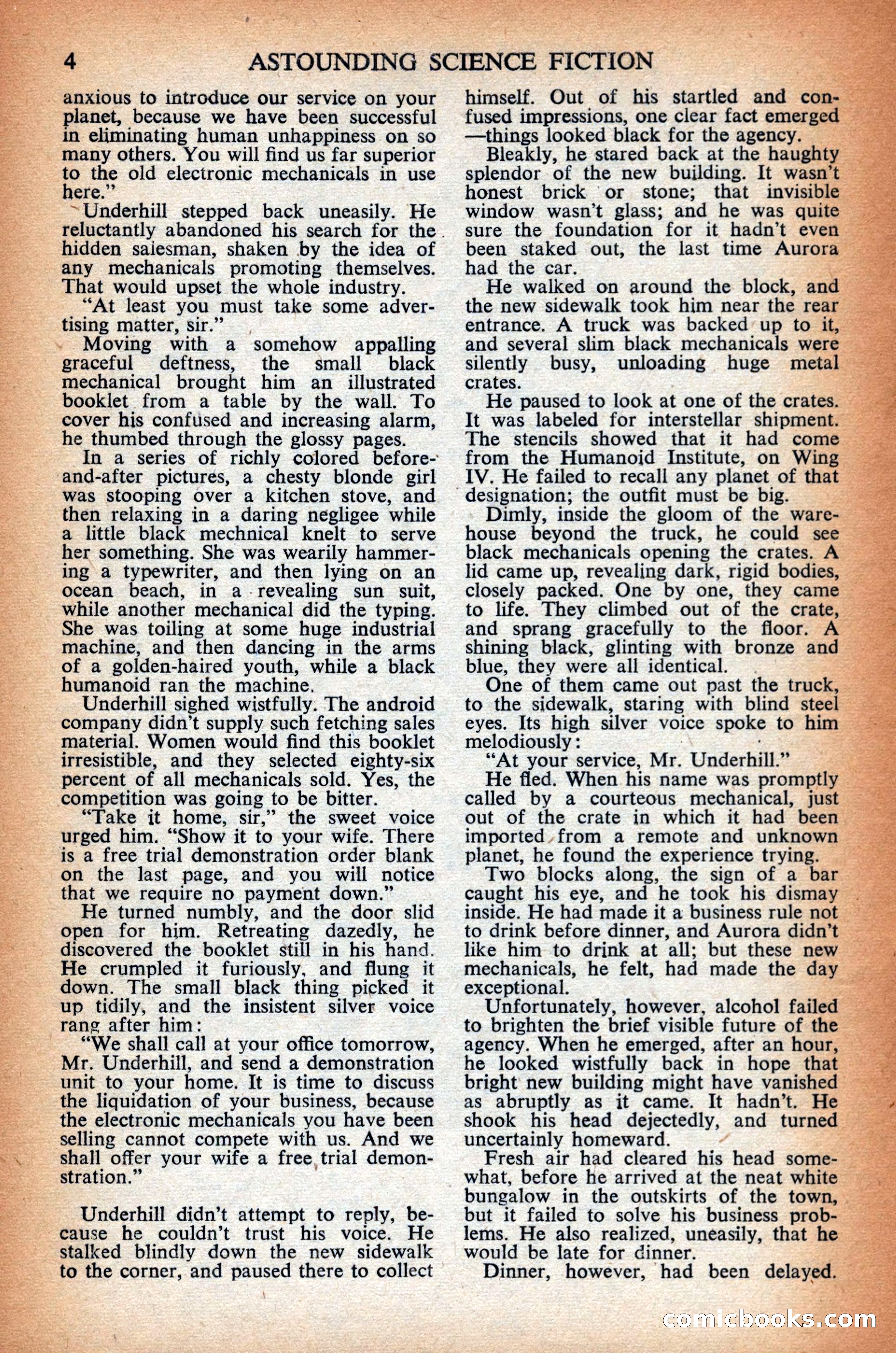 Astounding Science Fiction, British Edition — page 6 of 68