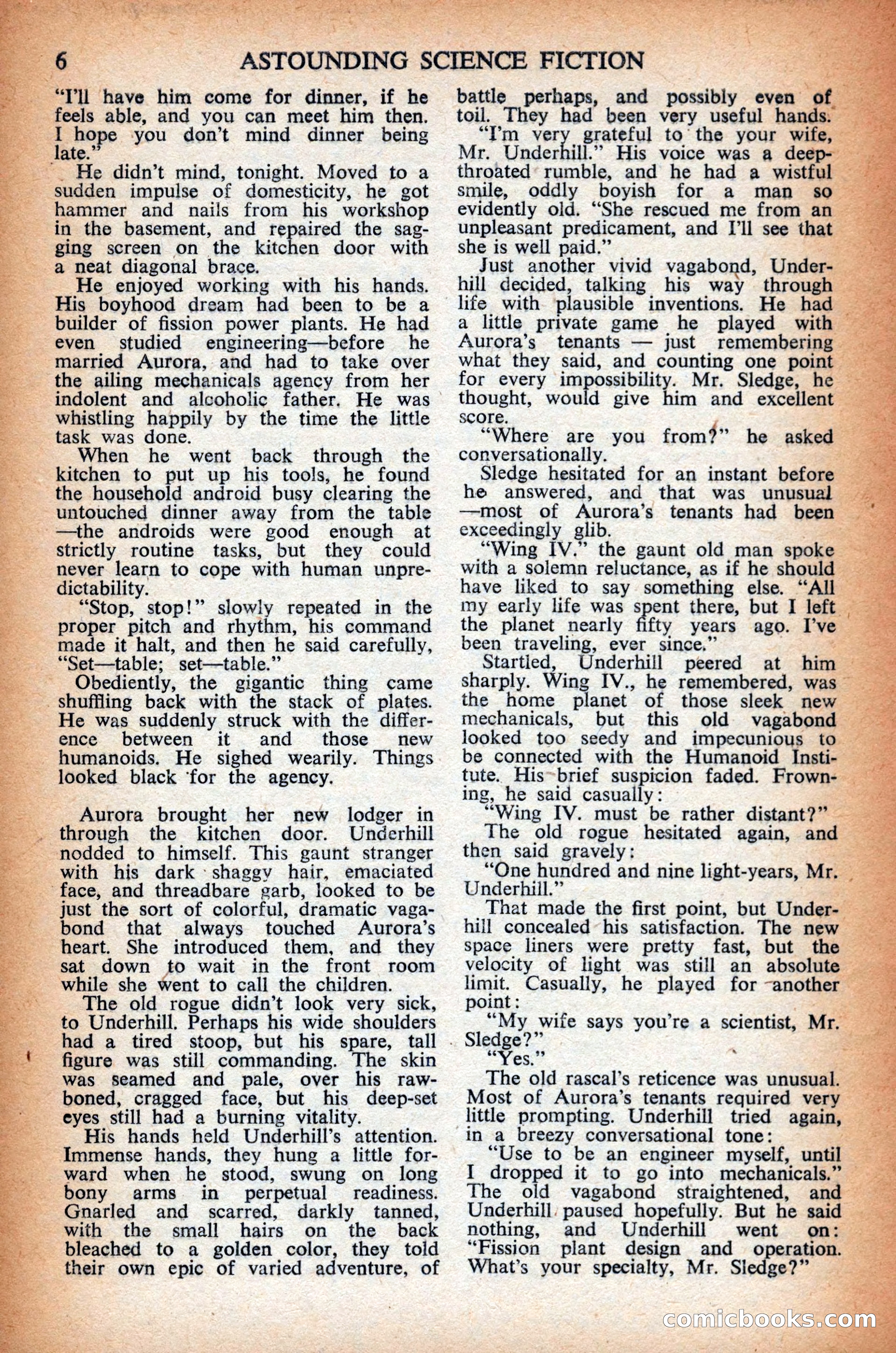 Astounding Science Fiction, British Edition — page 8 of 68