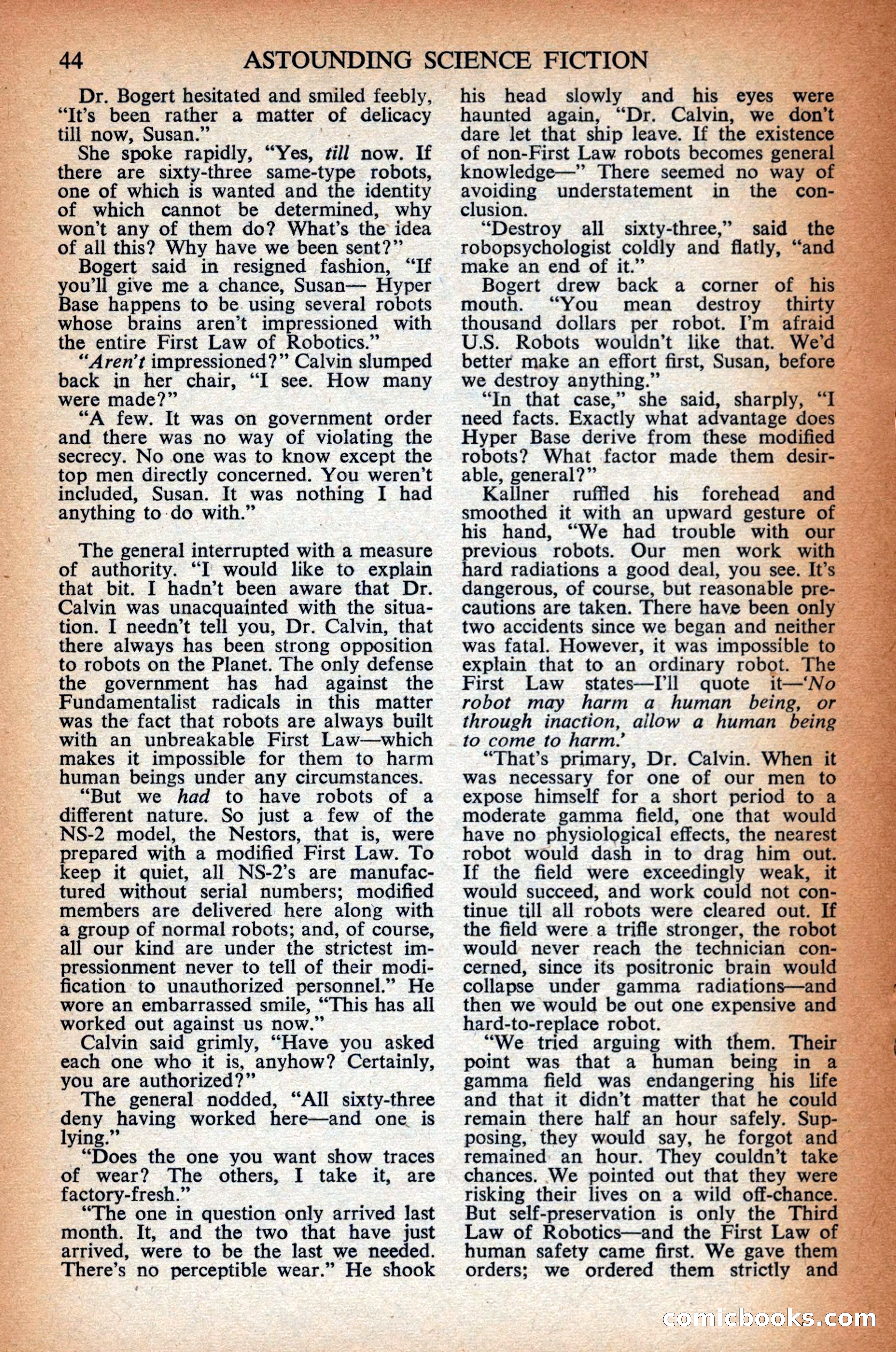 Astounding Science Fiction, British Edition — page 46 of 68