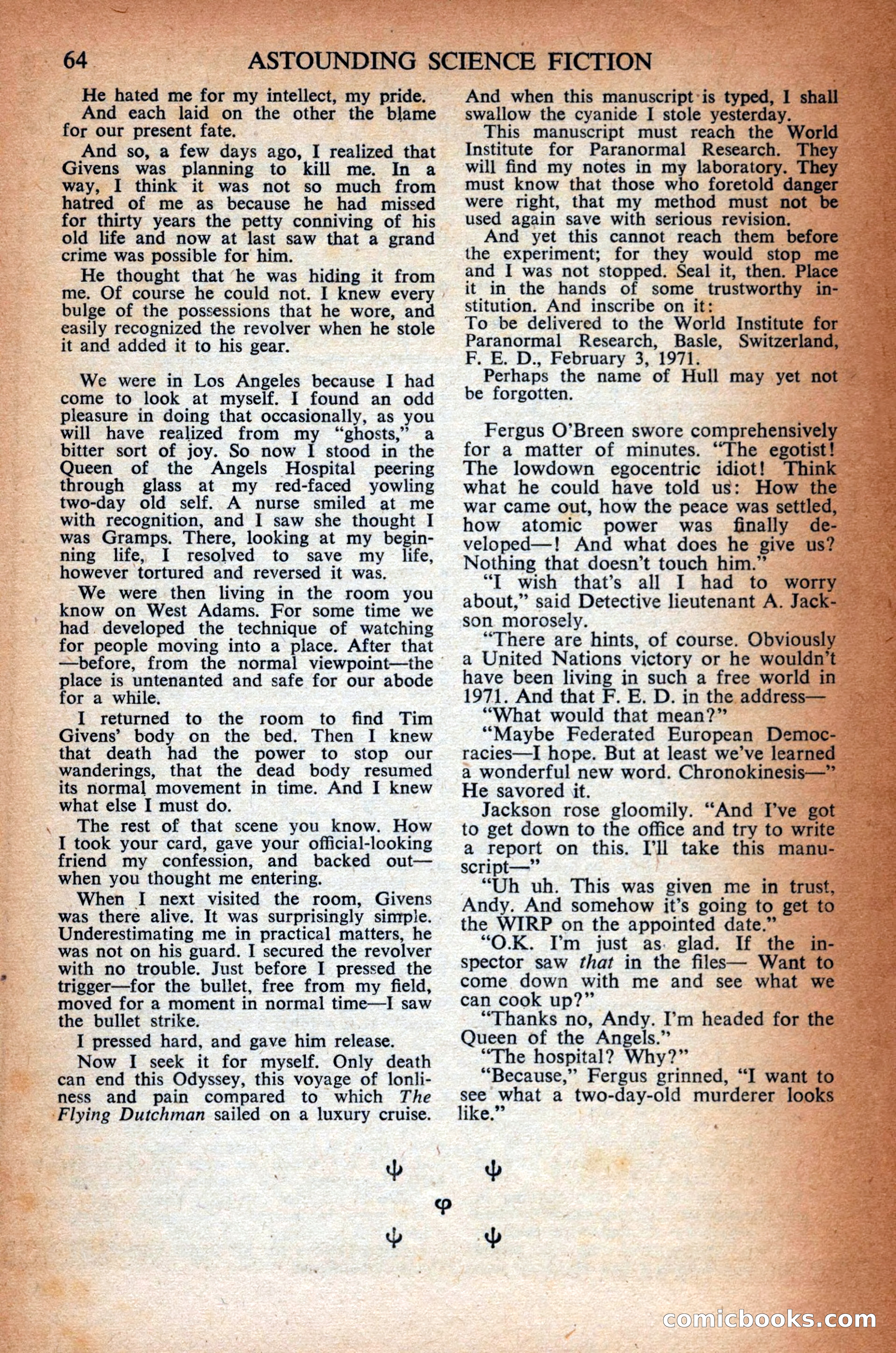 Astounding Science Fiction, British Edition — page 66 of 68