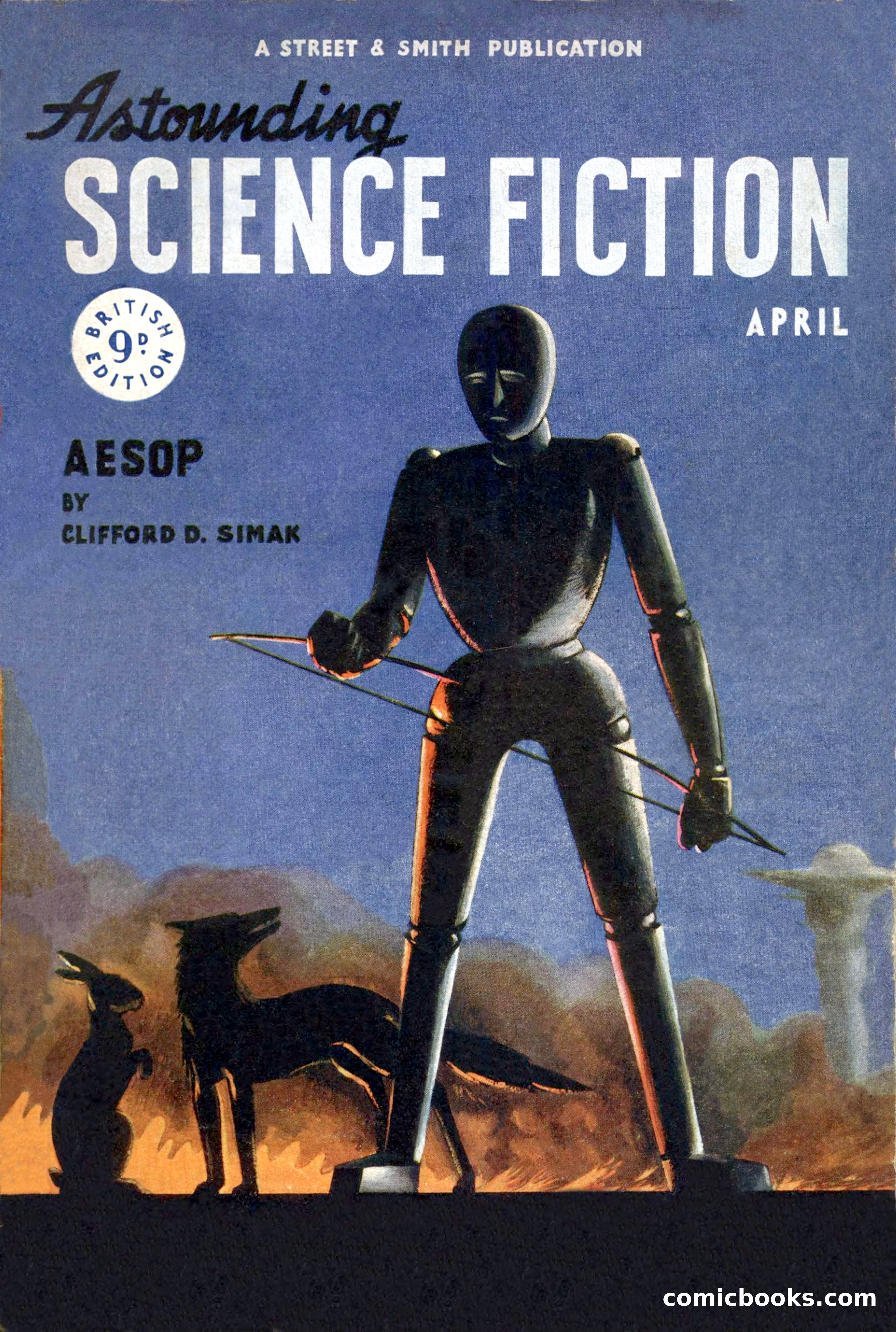 Astounding Science Fiction, British Edition, April 1948 — page 1 of 68