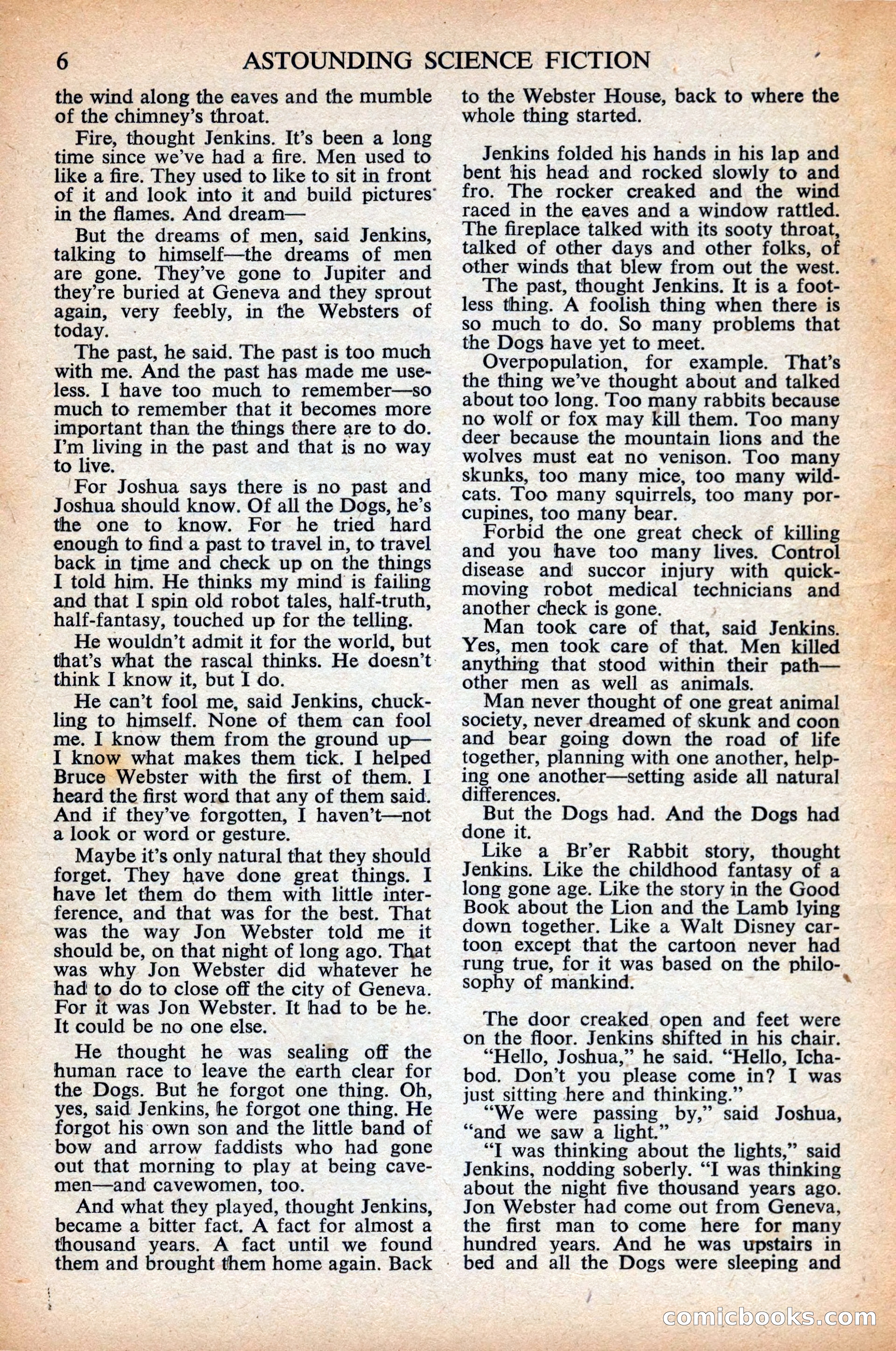 Astounding Science Fiction, British Edition, April 1948 — page 8 of 68