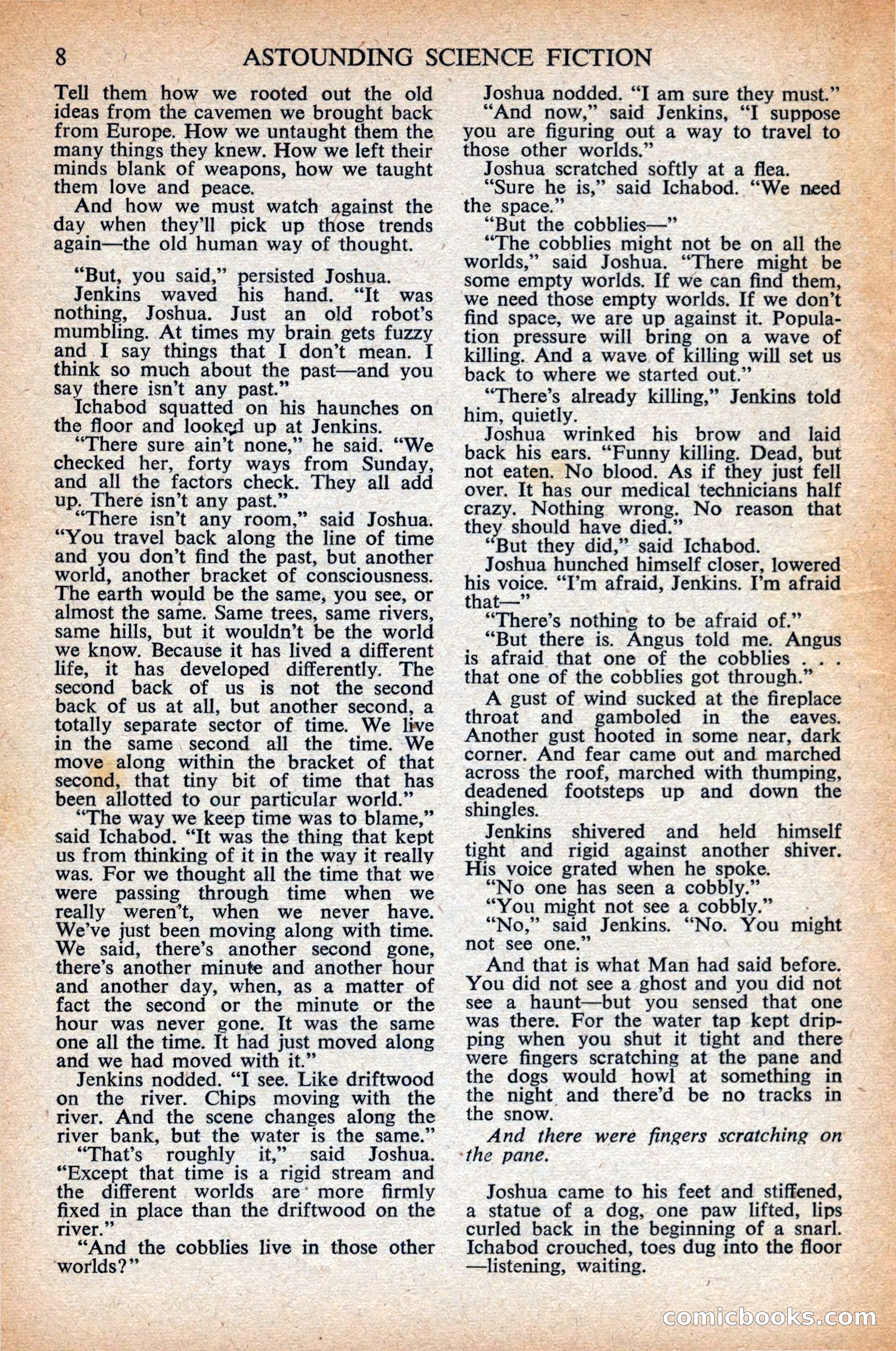 Astounding Science Fiction, British Edition, April 1948 — page 10 of 68