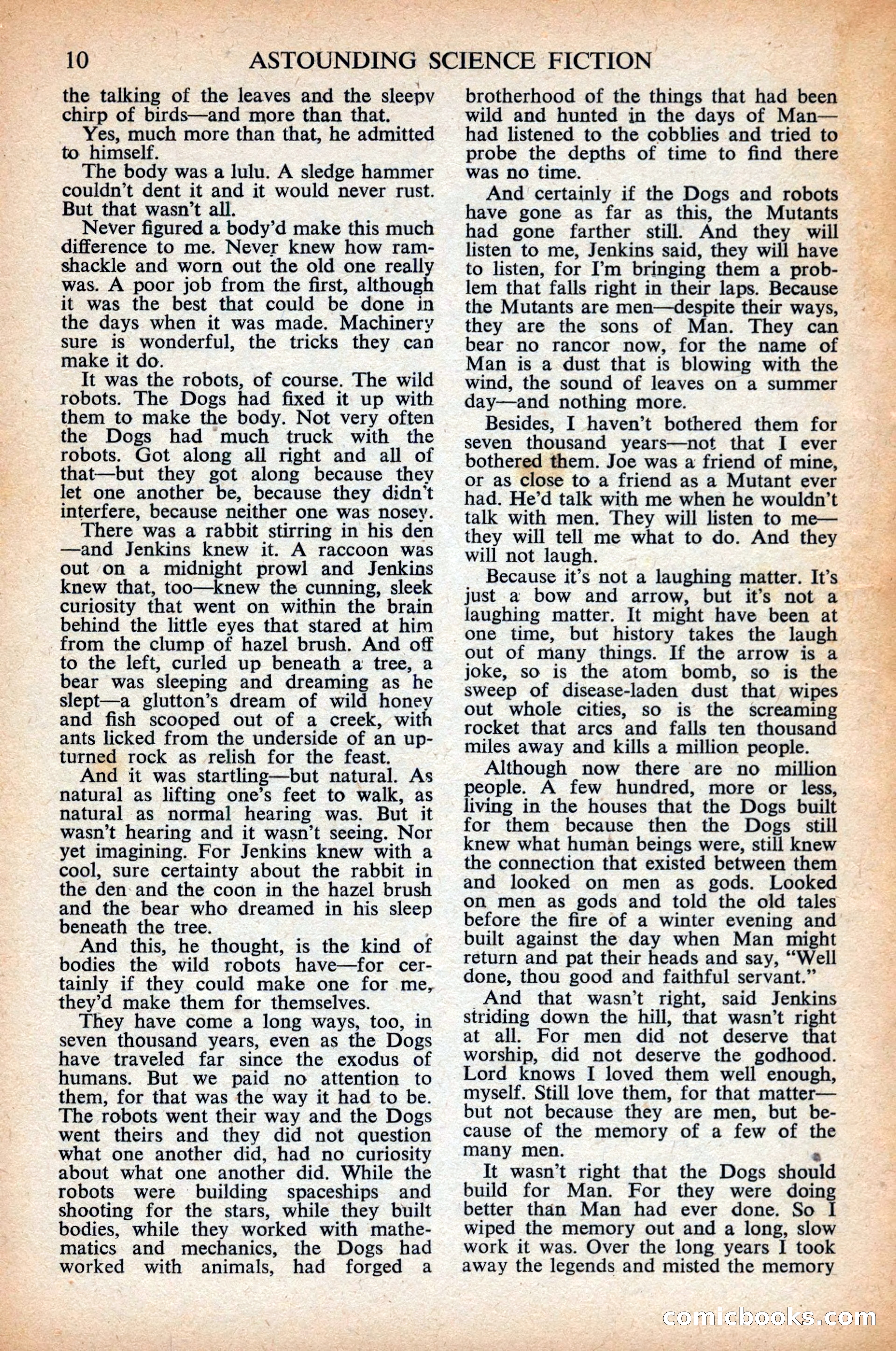 Astounding Science Fiction, British Edition, April 1948 — page 12 of 68