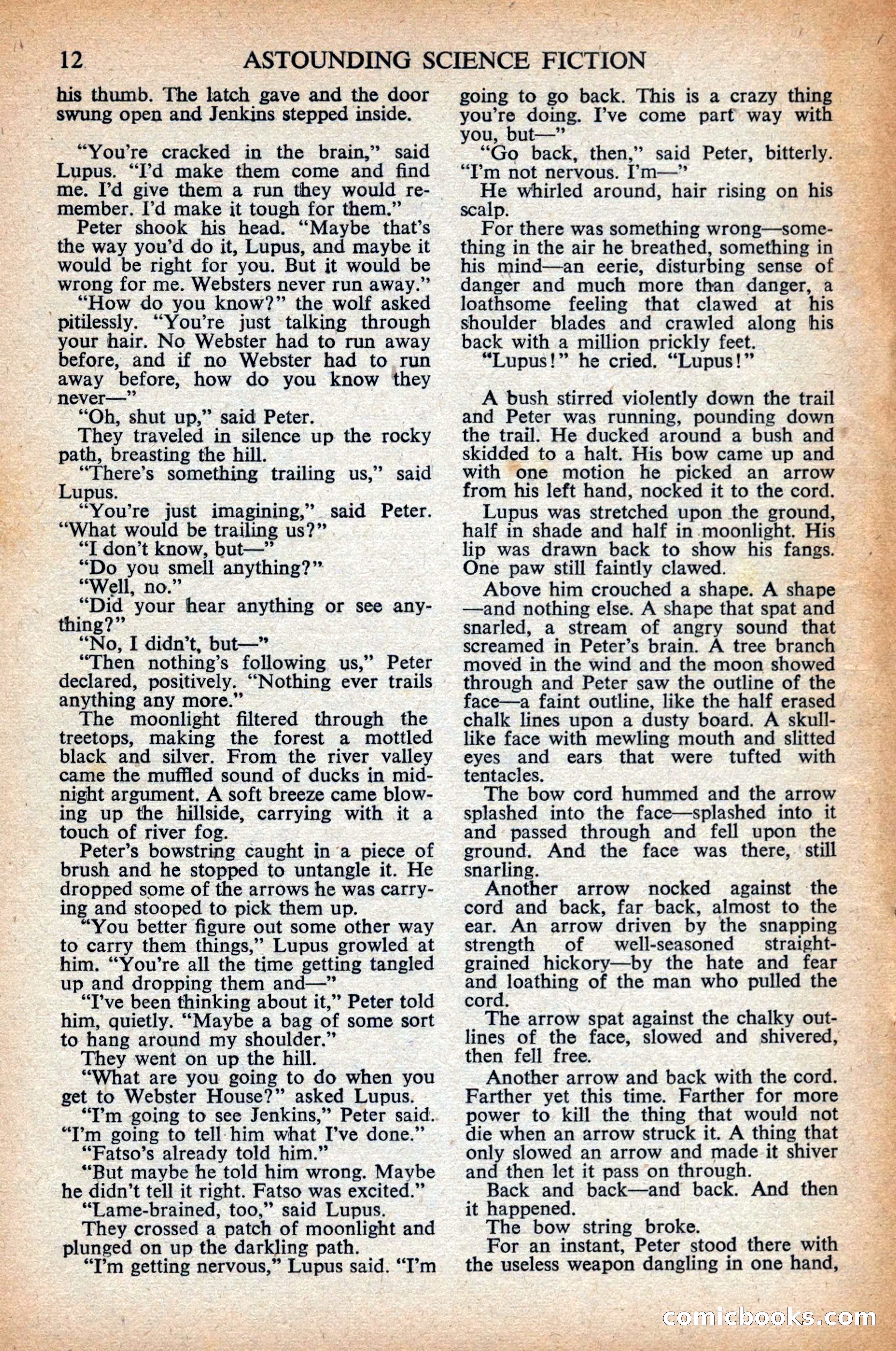 Astounding Science Fiction, British Edition, April 1948 — page 14 of 68