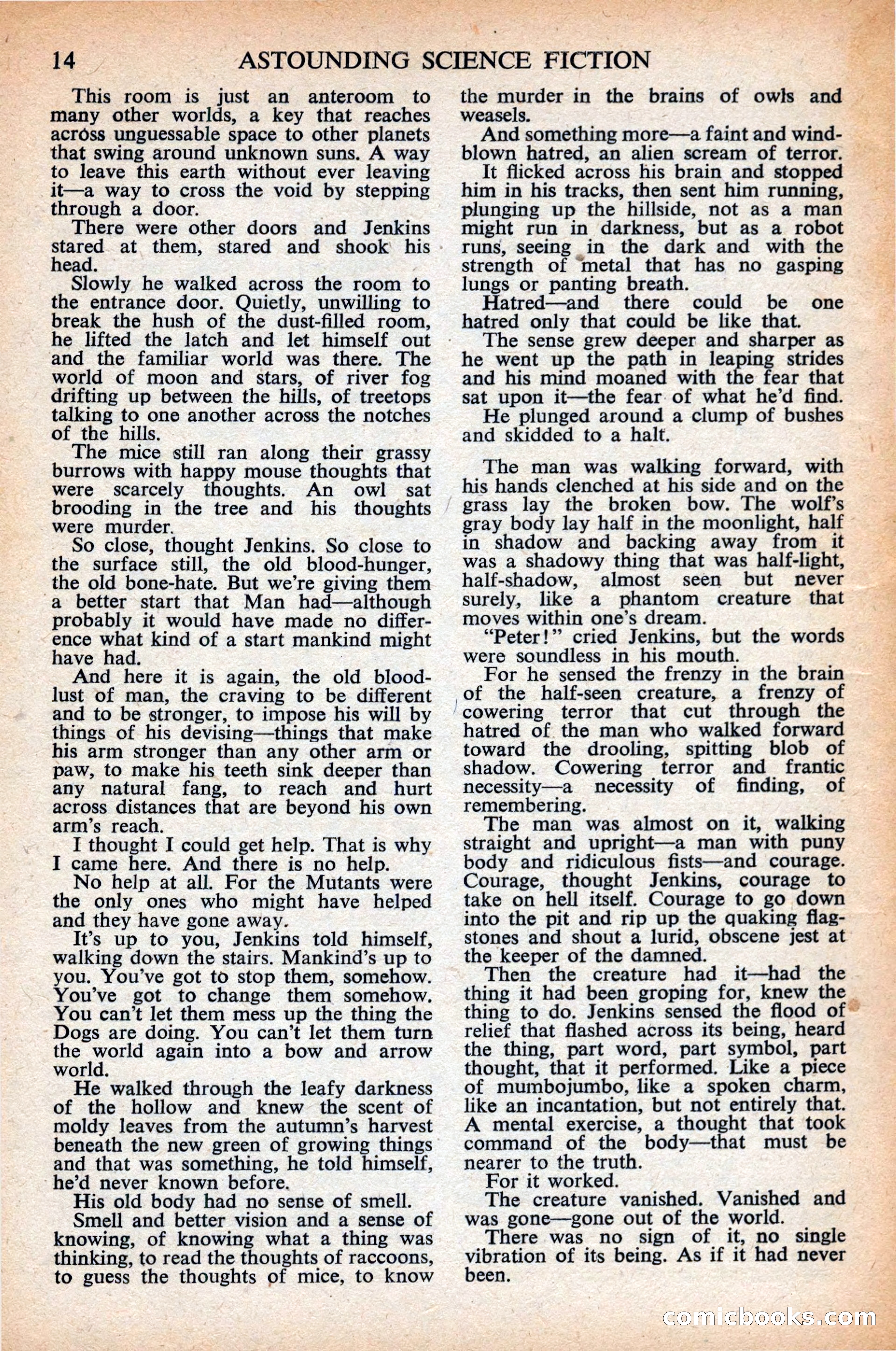 Astounding Science Fiction, British Edition, April 1948 — page 16 of 68