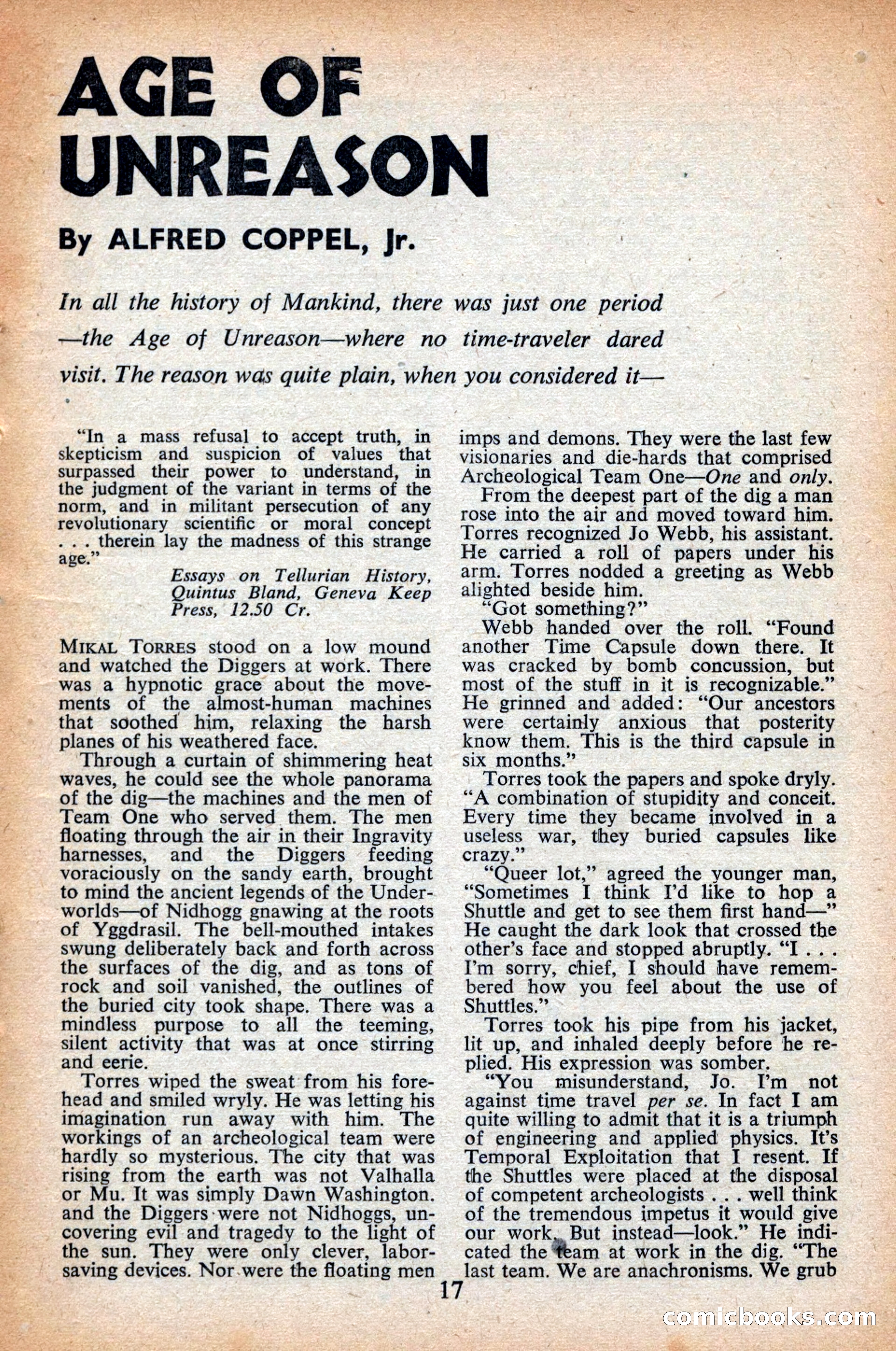 Astounding Science Fiction, British Edition, April 1948 — page 19 of 68