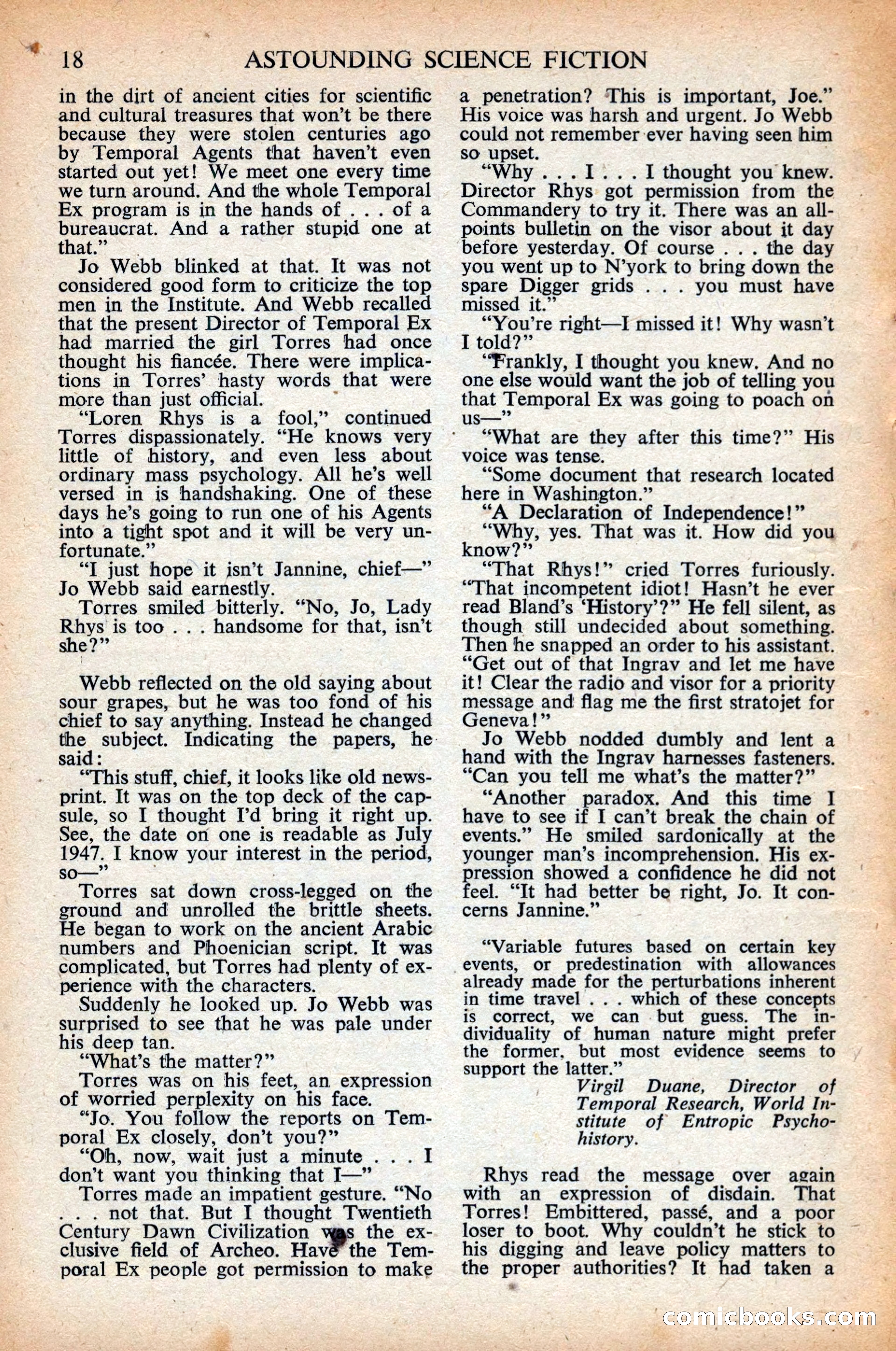 Astounding Science Fiction, British Edition, April 1948 — page 20 of 68