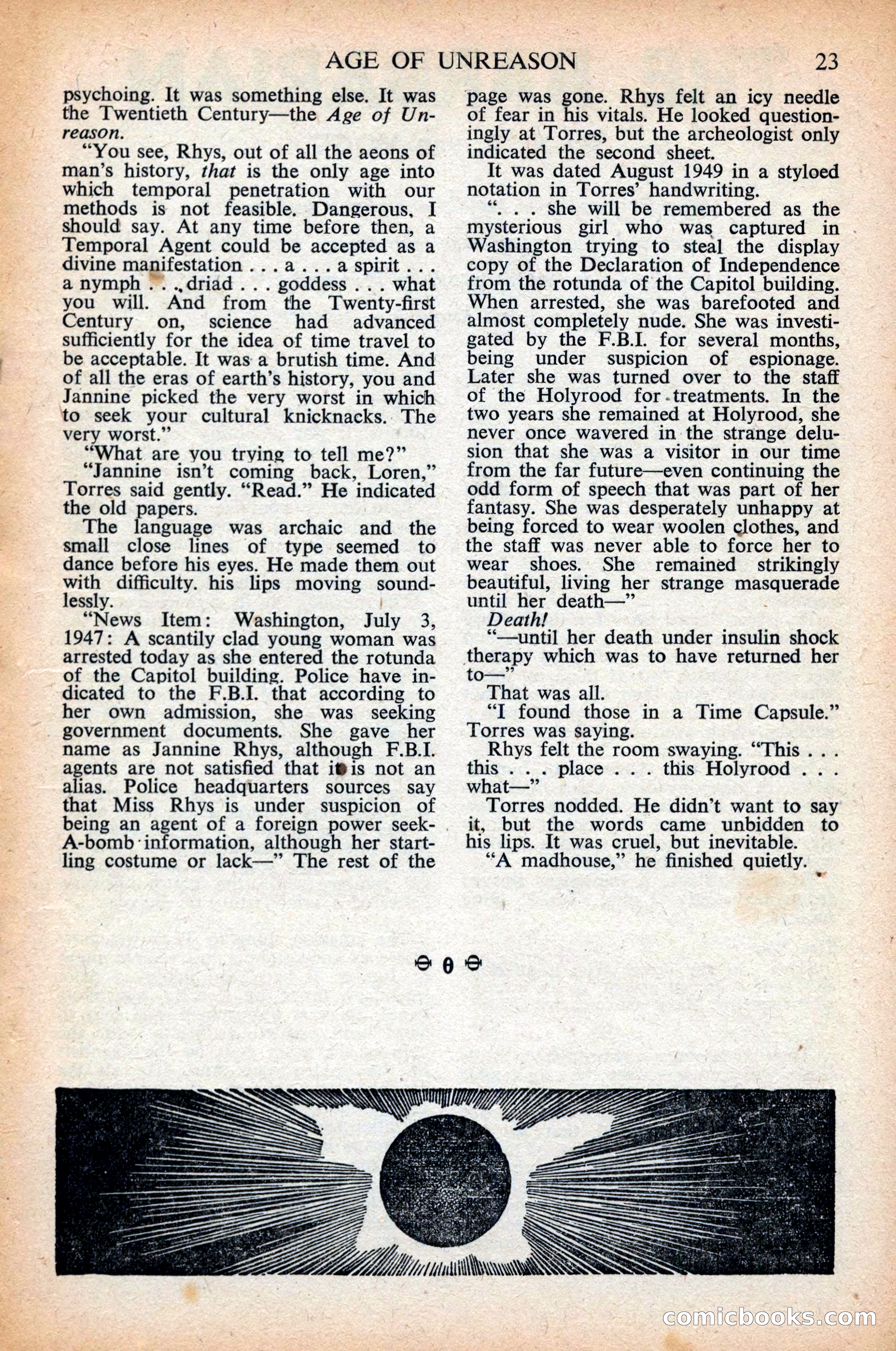 Astounding Science Fiction, British Edition, April 1948 — page 25 of 68