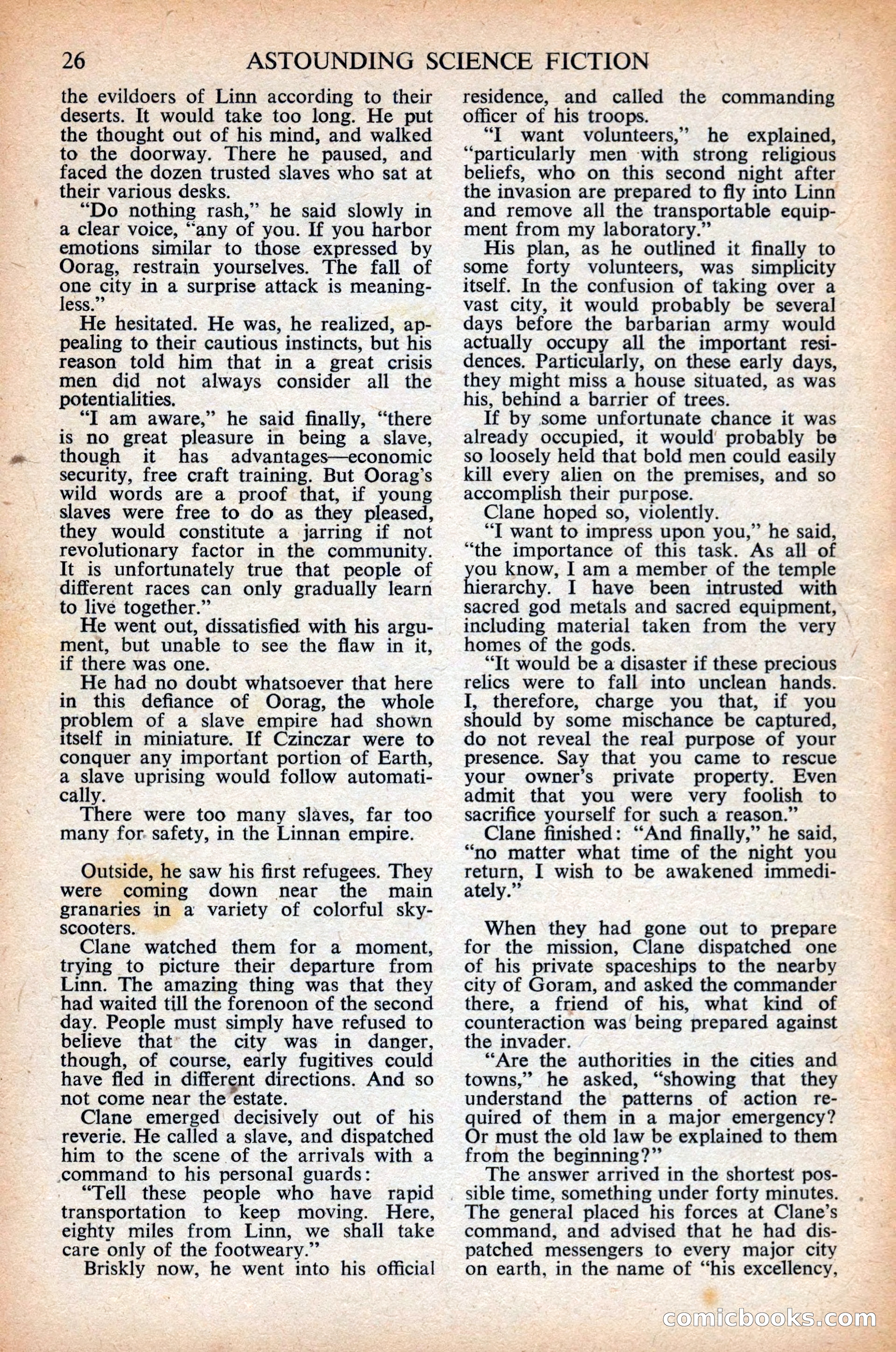 Astounding Science Fiction, British Edition, April 1948 — page 28 of 68