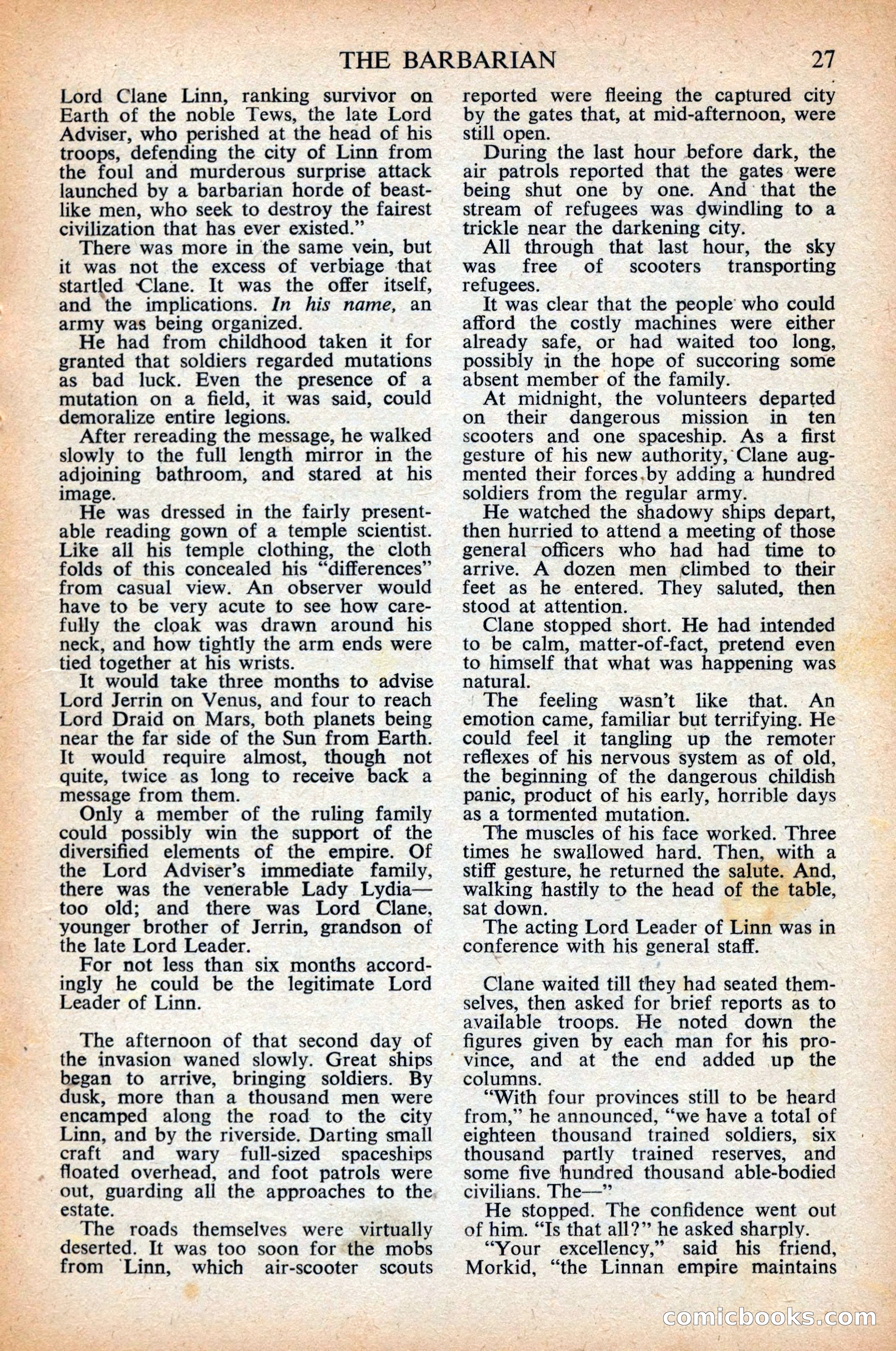 Astounding Science Fiction, British Edition, April 1948 — page 29 of 68