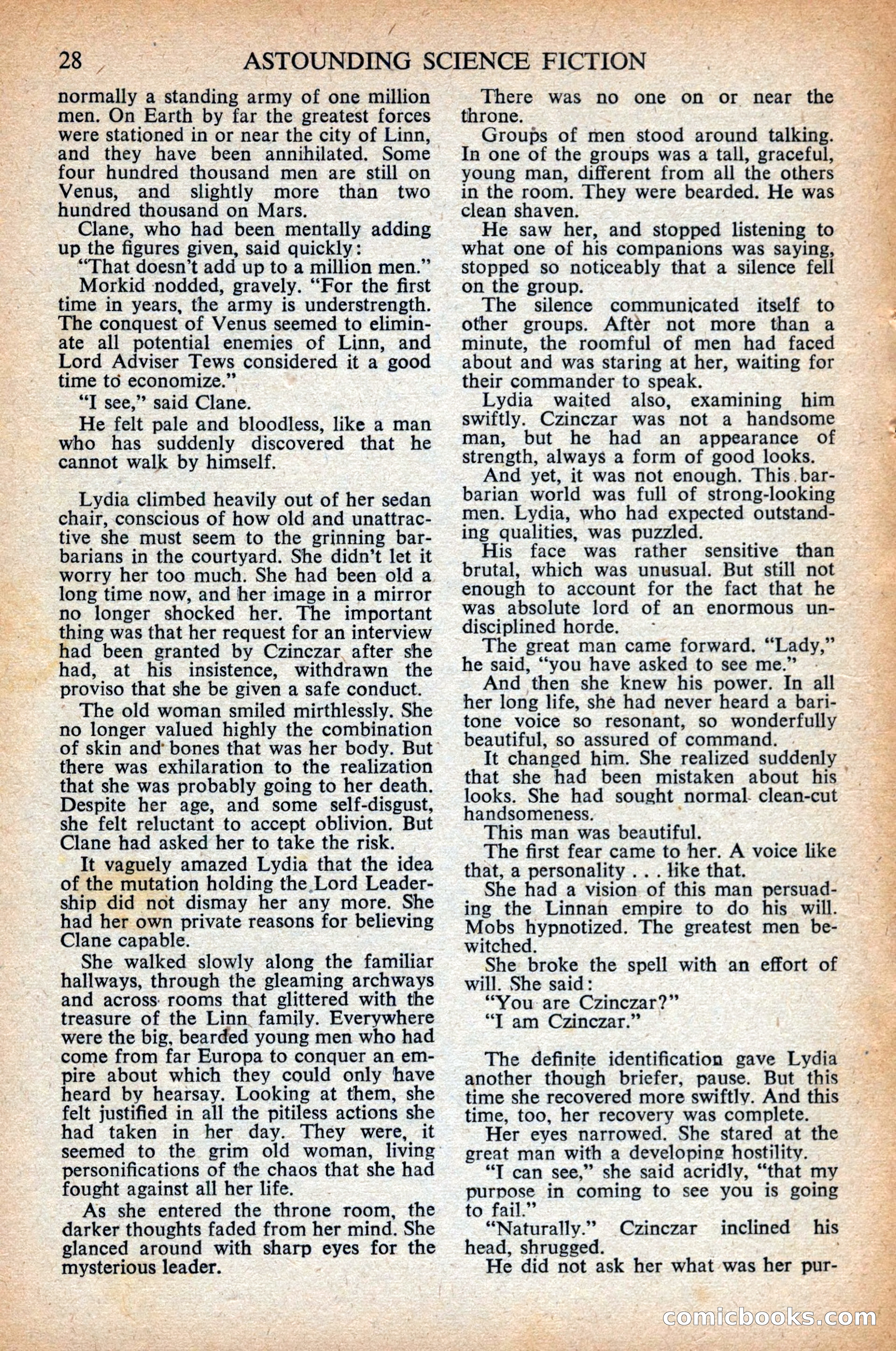 Astounding Science Fiction, British Edition, April 1948 — page 30 of 68