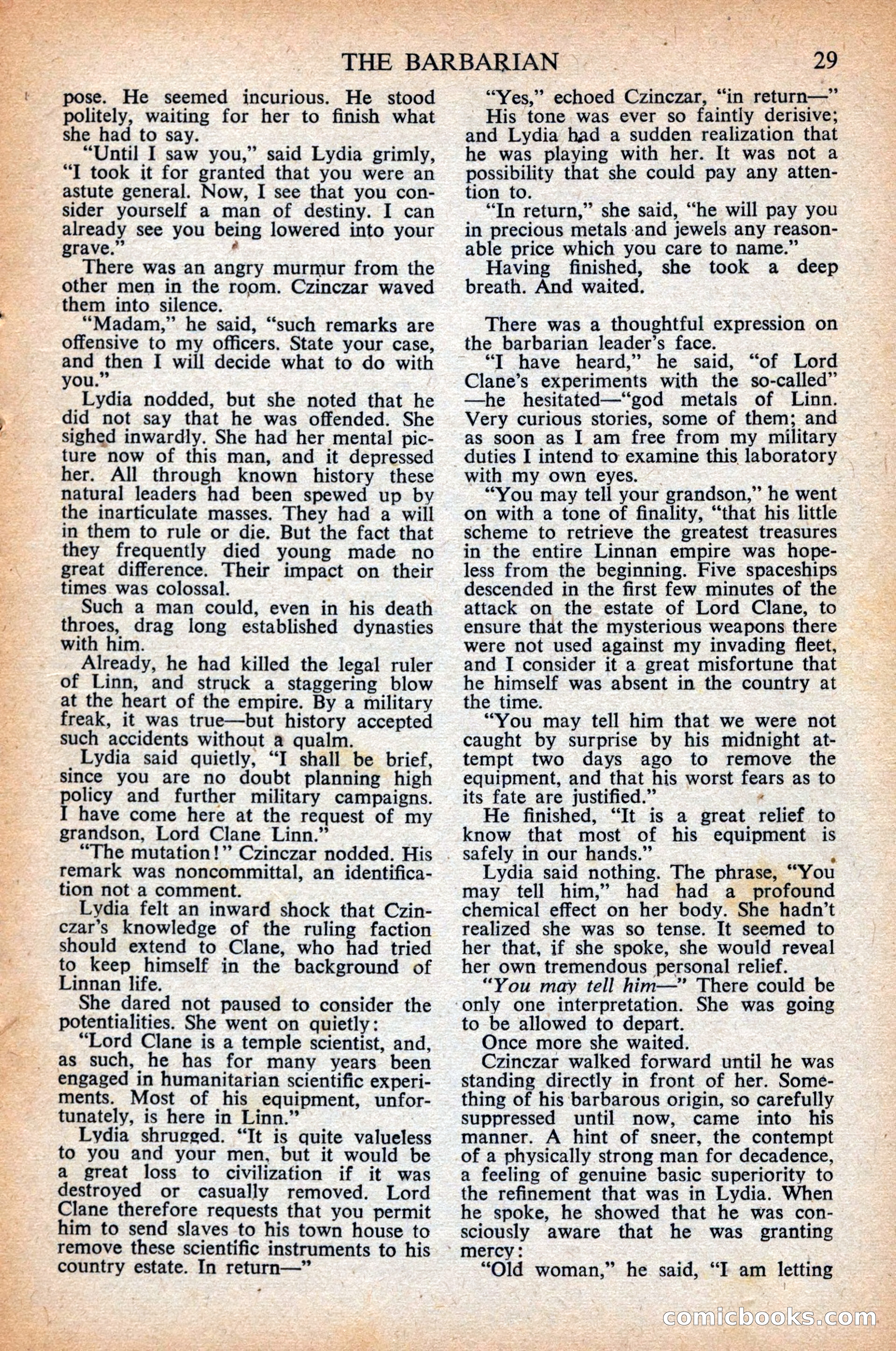 Astounding Science Fiction, British Edition, April 1948 — page 31 of 68