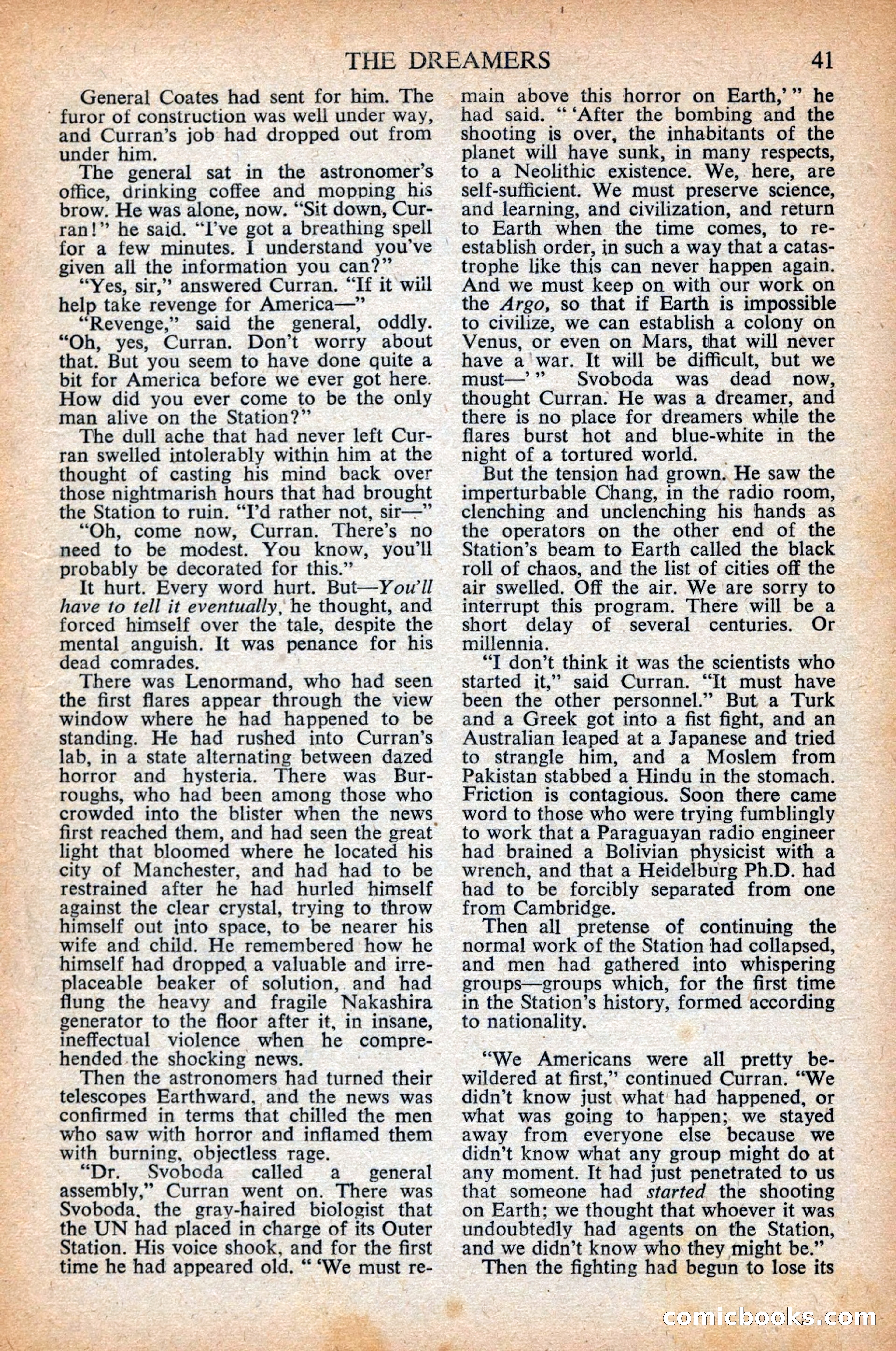 Astounding Science Fiction, British Edition, April 1948 — page 43 of 68