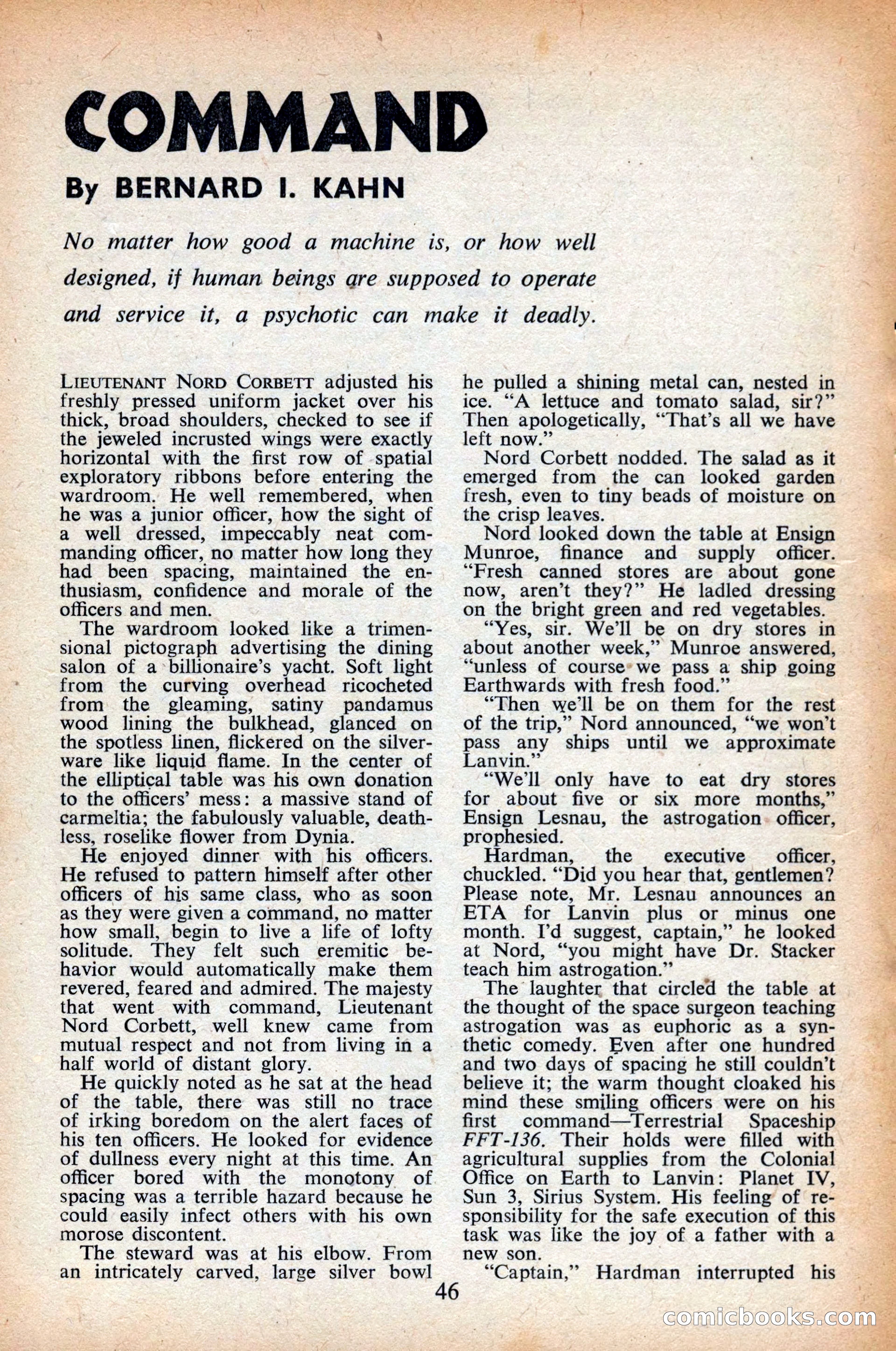 Astounding Science Fiction, British Edition, April 1948 — page 48 of 68