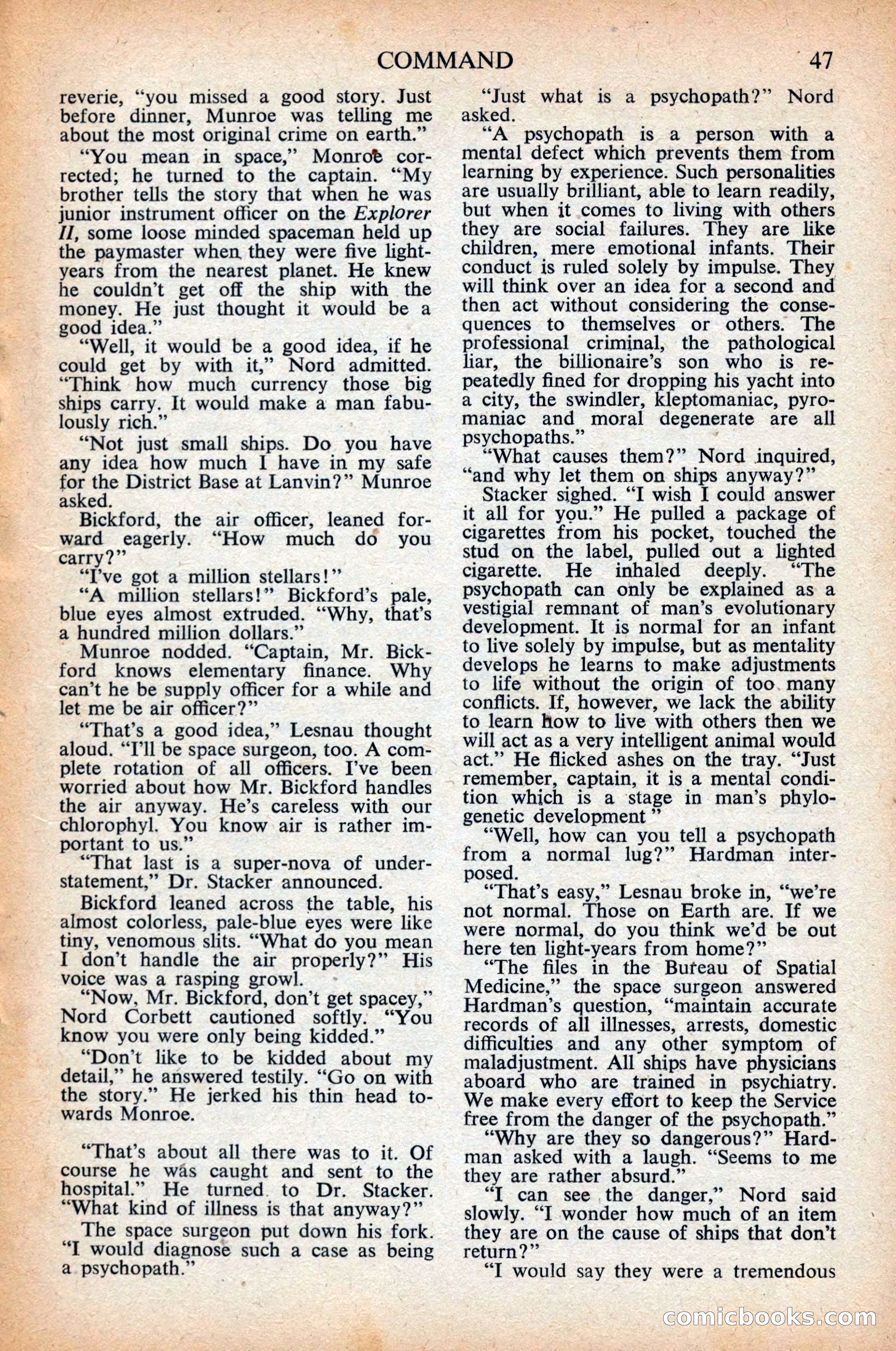 Astounding Science Fiction, British Edition, April 1948 — page 49 of 68