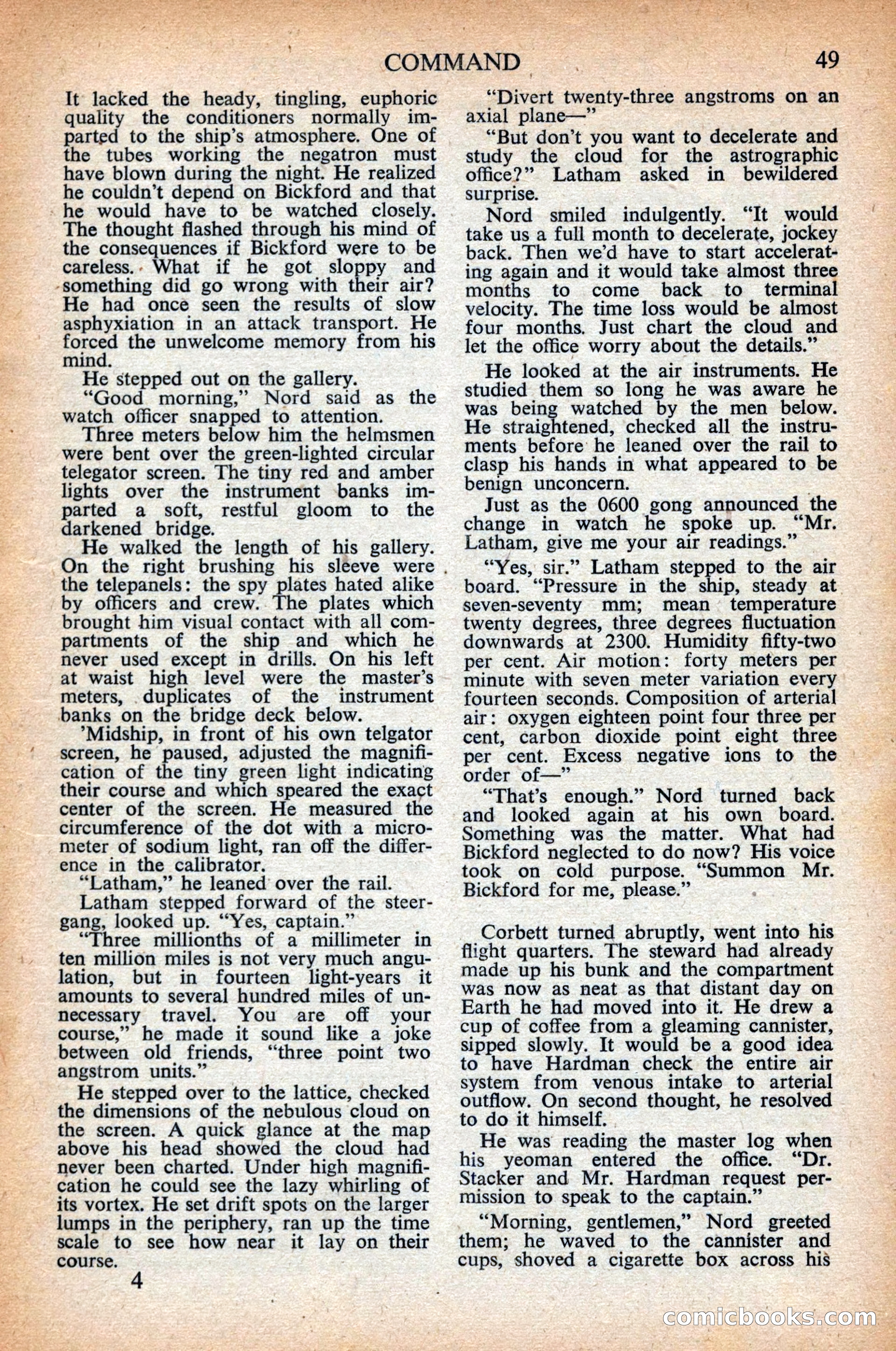 Astounding Science Fiction, British Edition, April 1948 — page 51 of 68