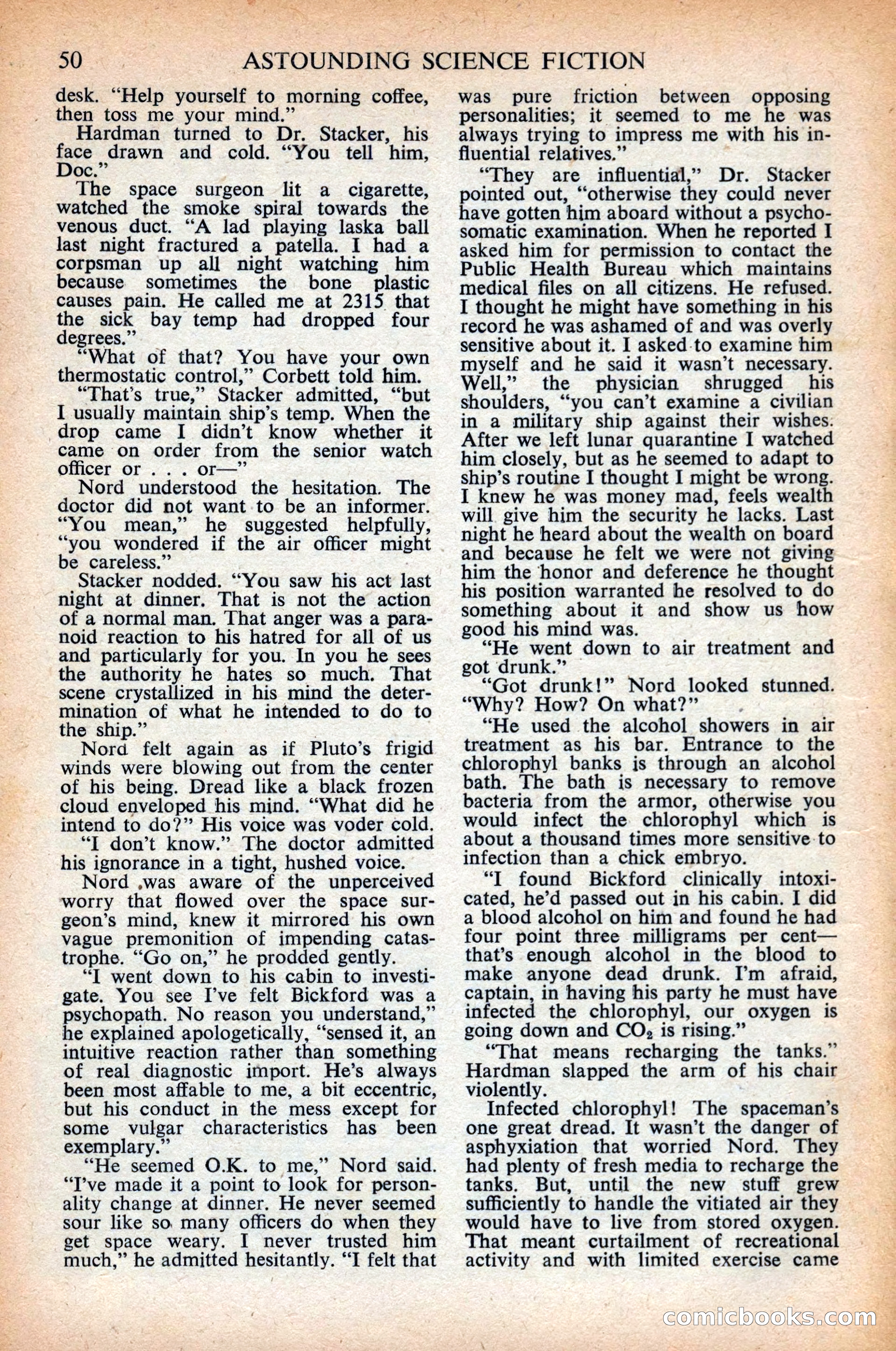 Astounding Science Fiction, British Edition, April 1948 — page 52 of 68