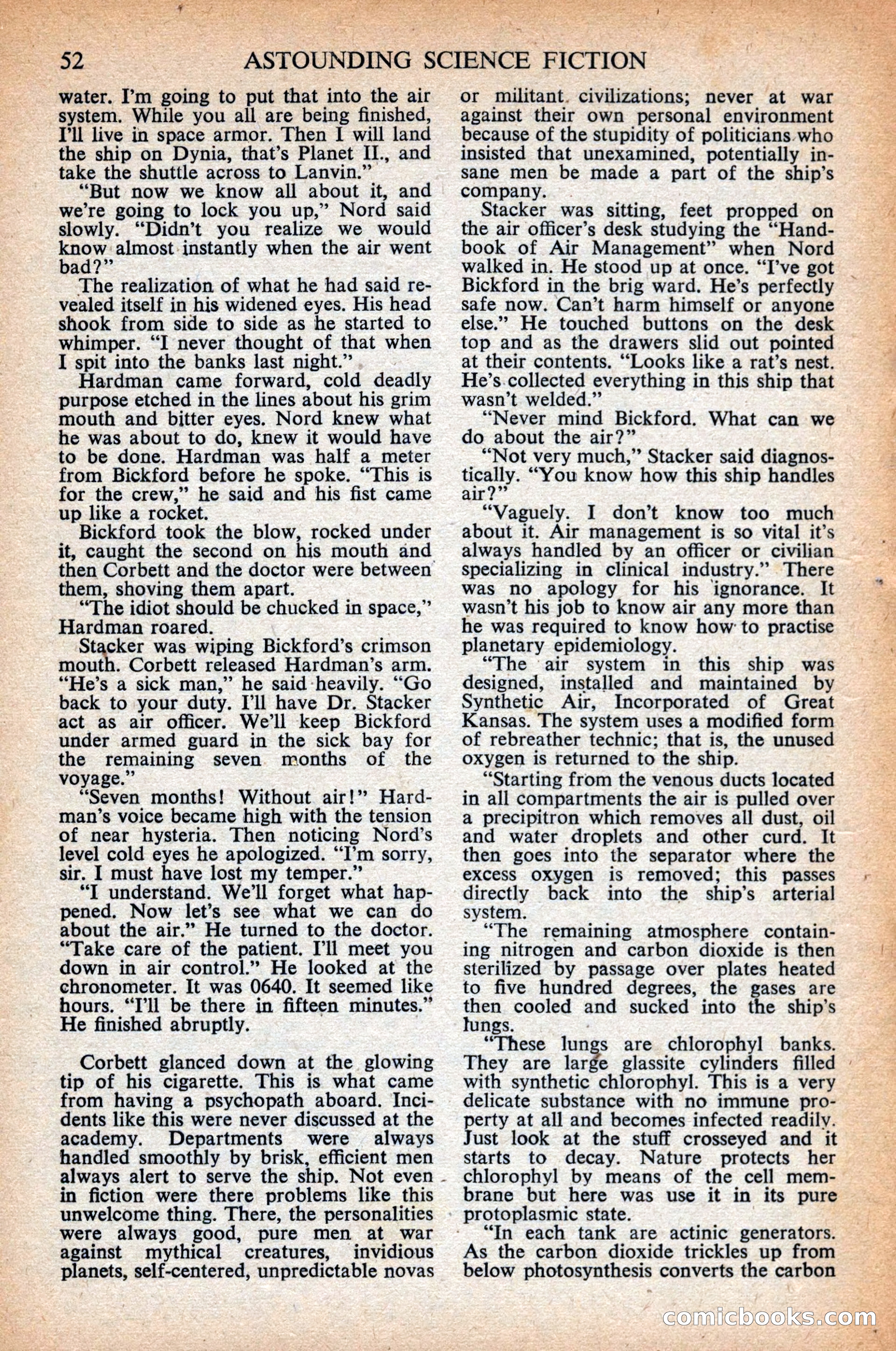 Astounding Science Fiction, British Edition, April 1948 — page 54 of 68